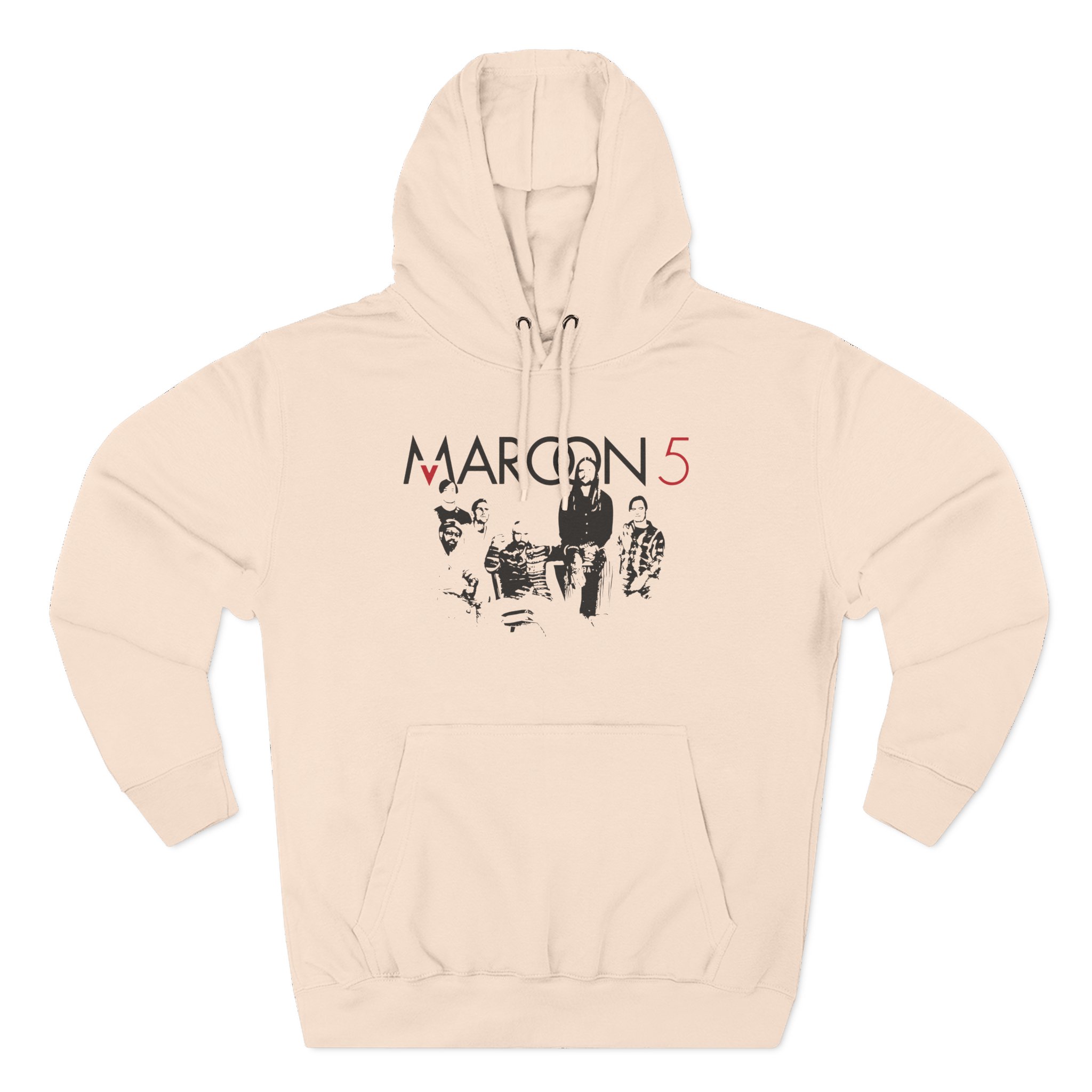 Adam Levine Maroon 5 Three-Panel Fleece Hoodie - Image 5