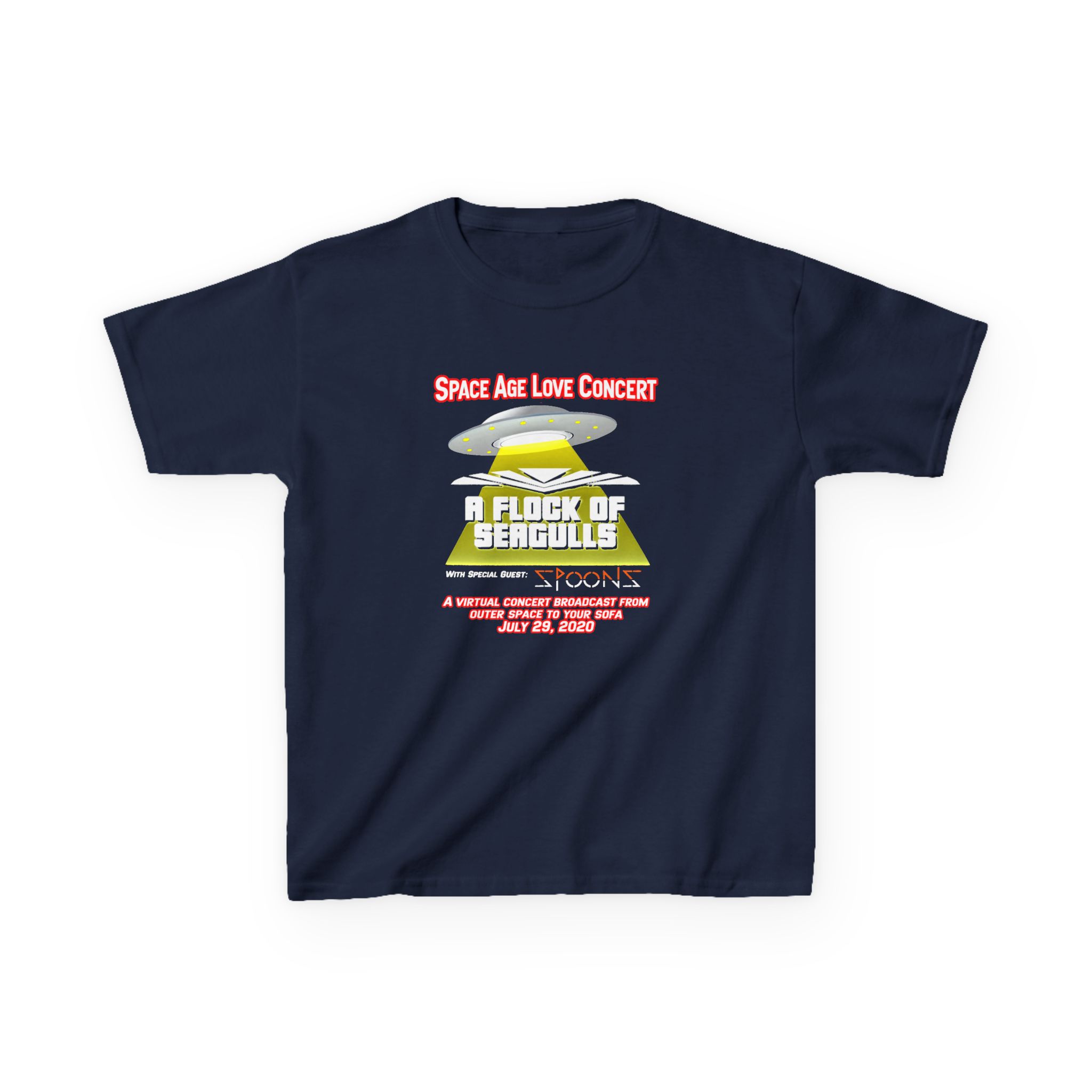 A Flock of Seagulls Space Age Love Concert Kids Heavy Cotton™ Tee - Image 7