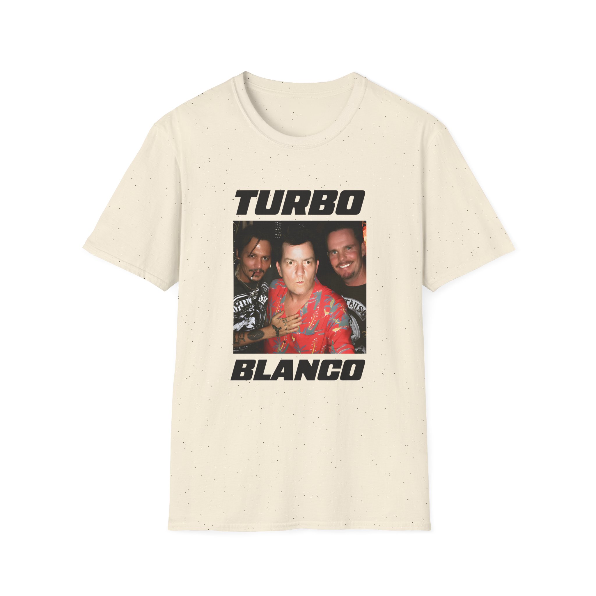 Chris Lorenzo Turbo Blanco Unisex Softstyle T-shirt - Image 9
