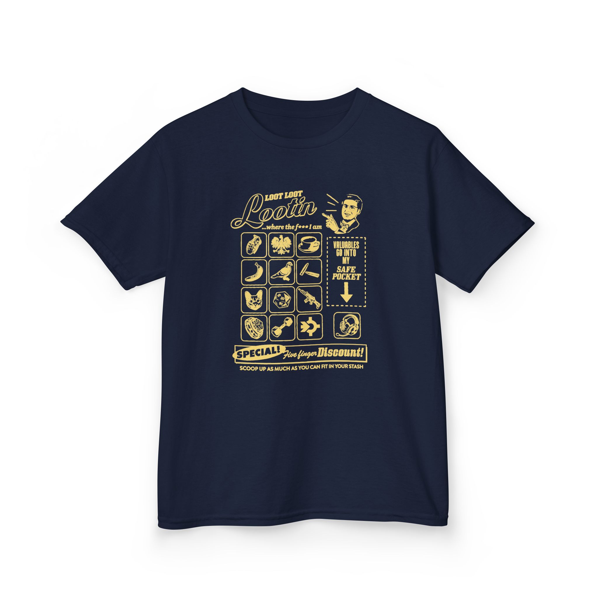Shroud Loot Loot Kids Heavy Cotton™ Tee - Image 7