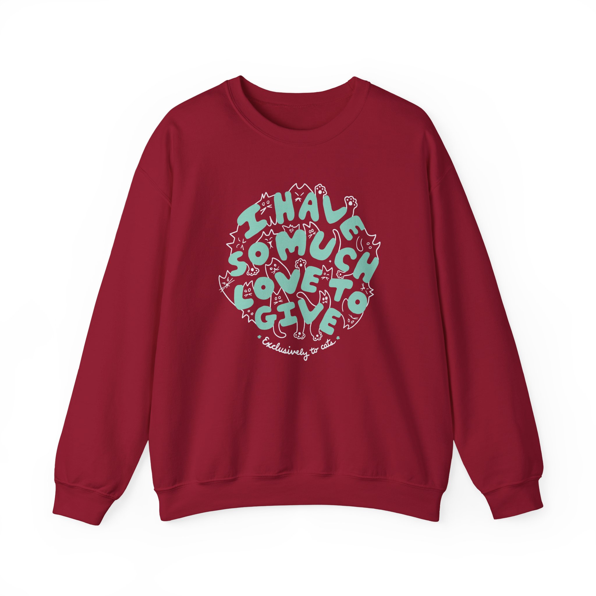 Dropout Exclusively To Cats Unisex Heavy Blend™ Crewneck Sweatshirt - Image 17