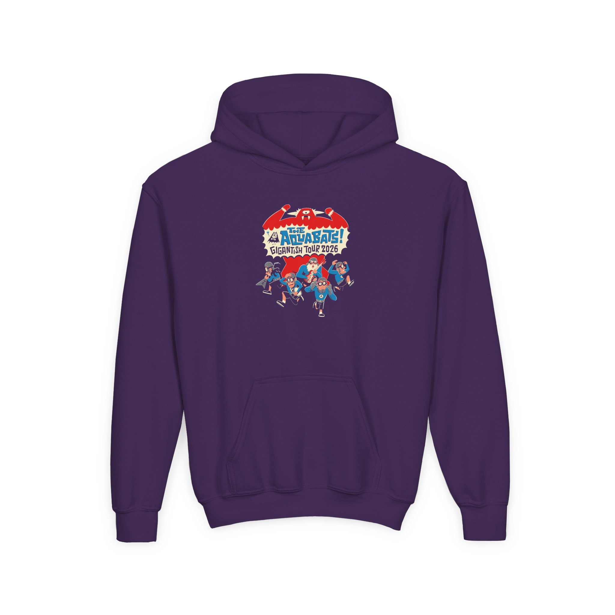 The Aquabats Gigantish Youth Heavy Blend Hooded Sweatshirt - Image 7