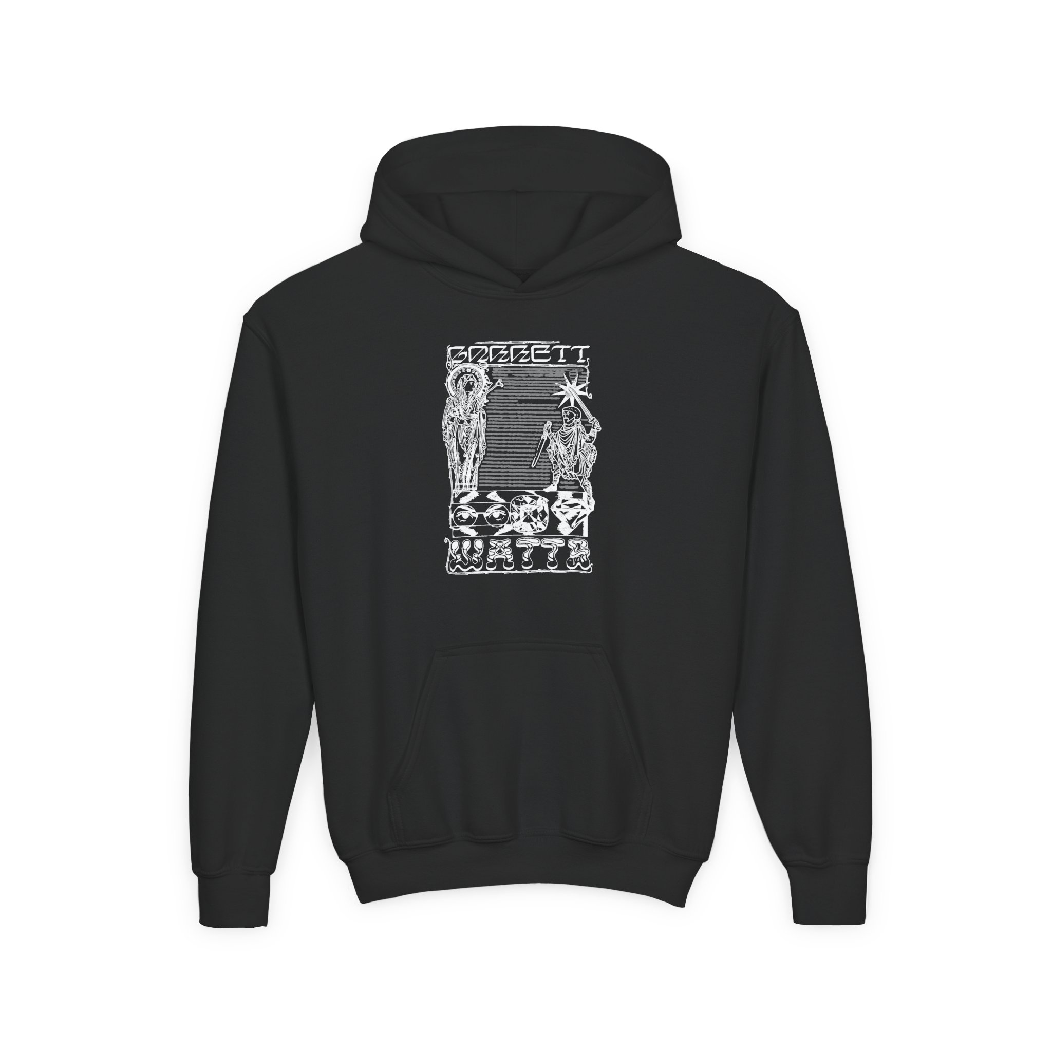 Garrett Watts Youth Heavy Blend Hooded Sweatshirt