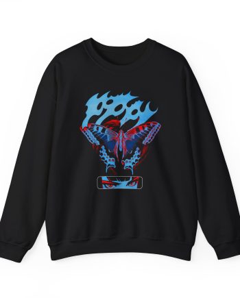 Poppy V.A.N Butterfly Unisex Heavy Blend™ Crewneck Sweatshirt