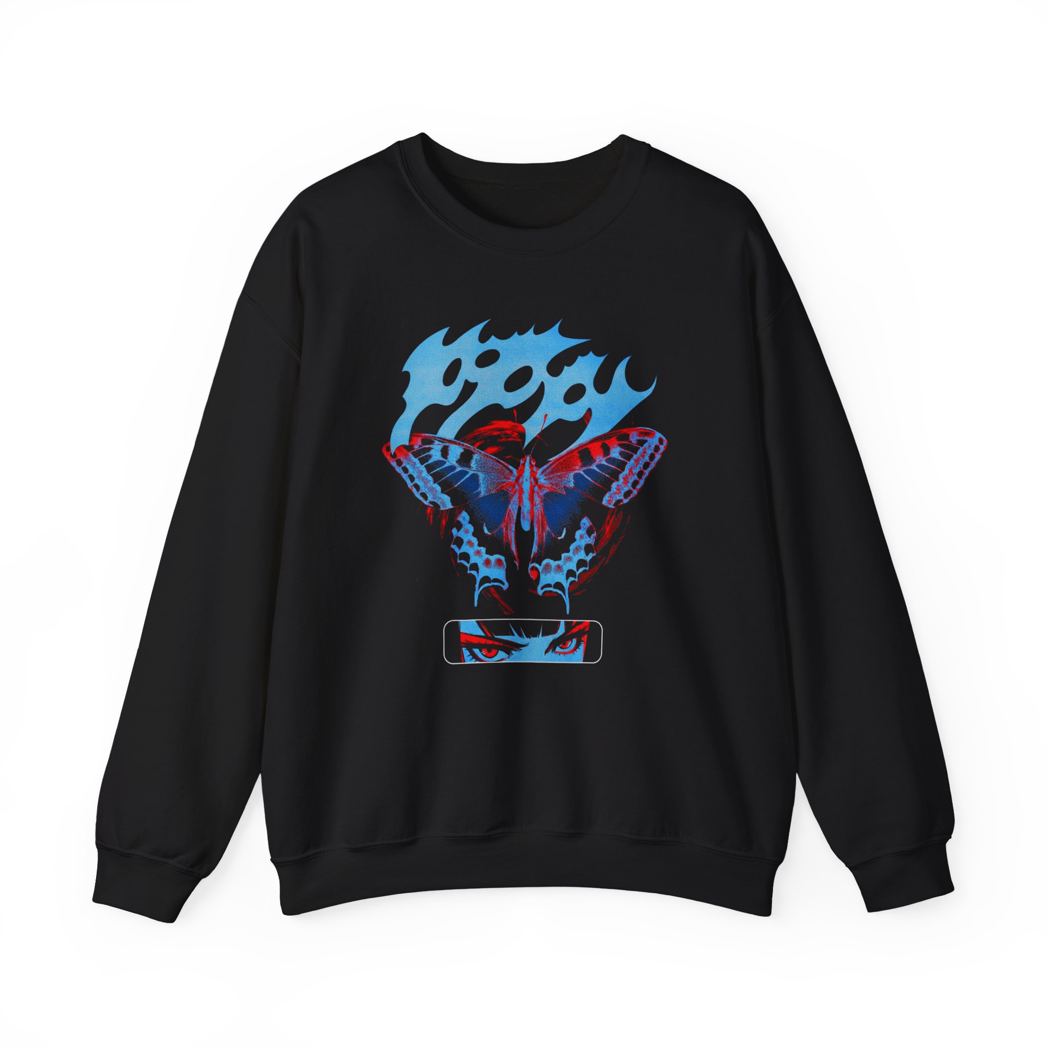 Poppy V.A.N Butterfly Unisex Heavy Blend™ Crewneck Sweatshirt