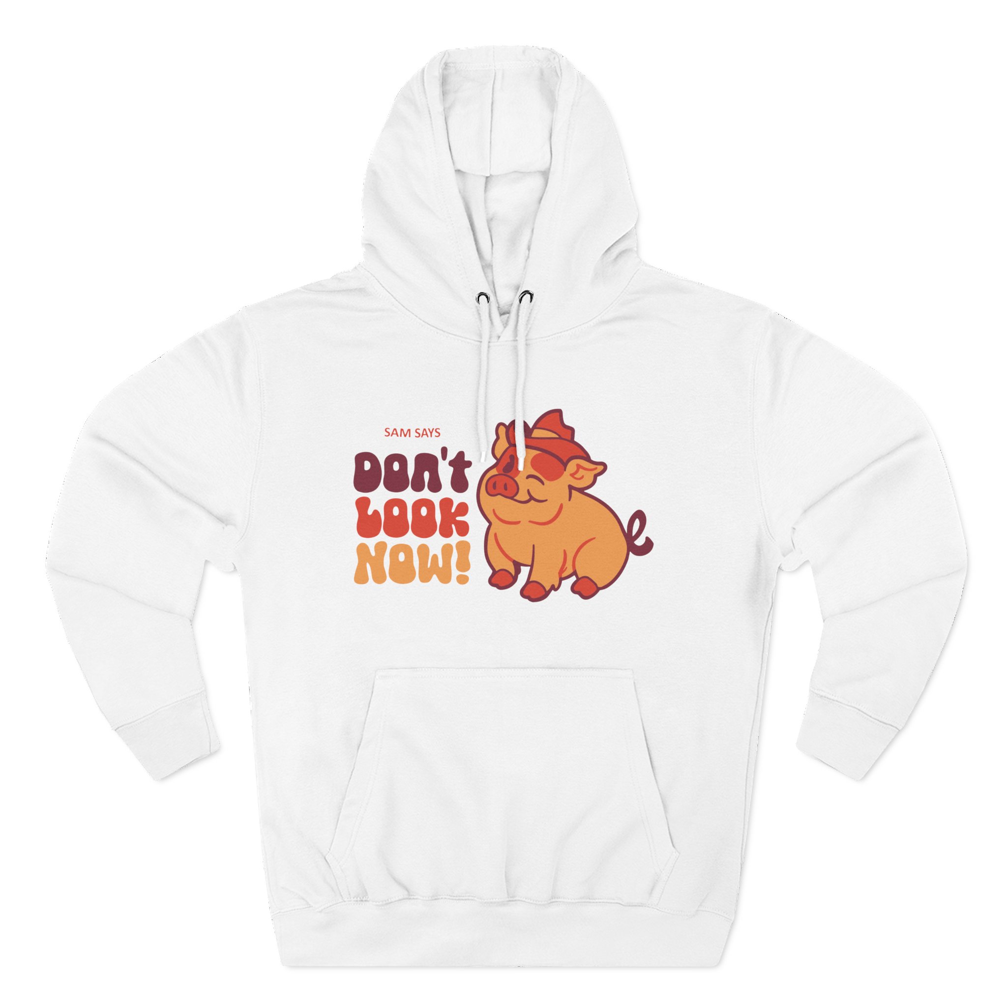 Dropout Sam Says Don't Look Now Three-Panel Fleece Hoodie