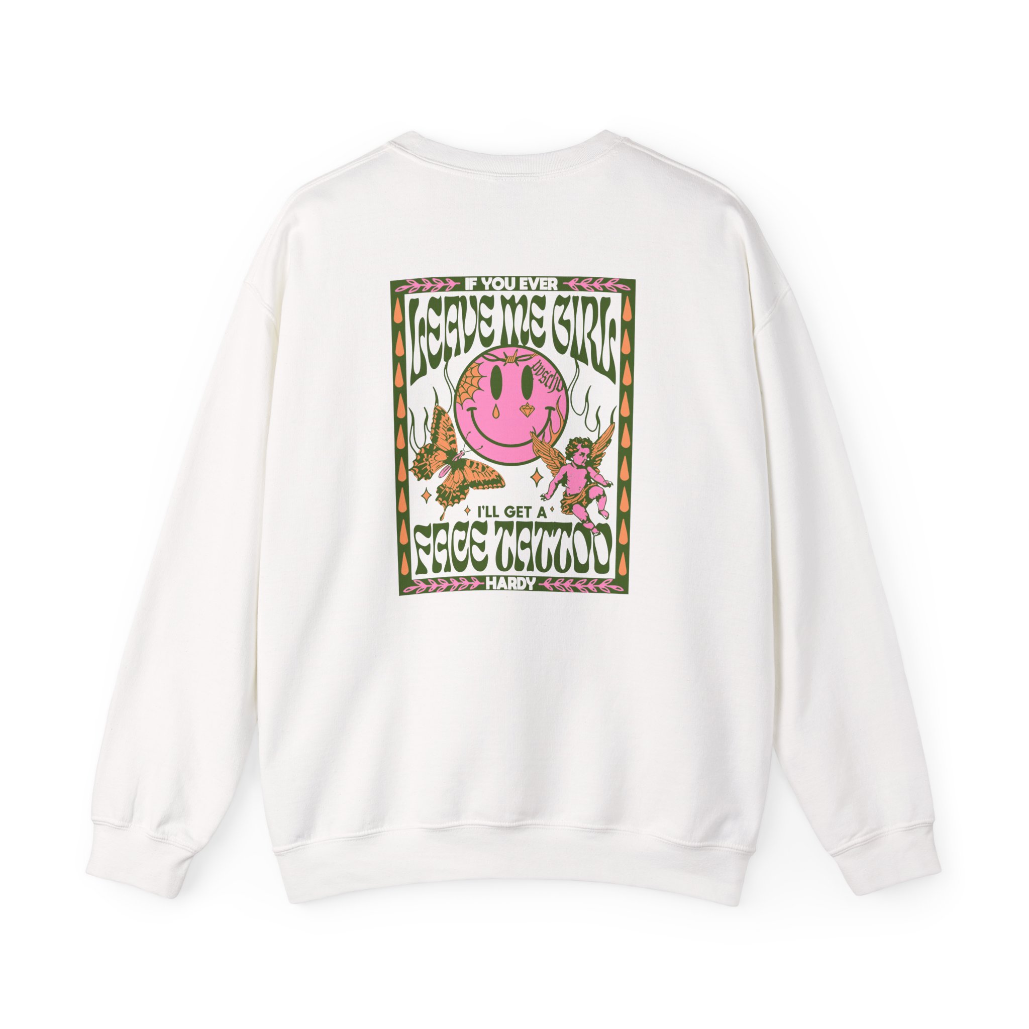 Hd if You Ever Leave Me Unisex Heavy Blend™ Crewneck Sweatshirt - Image 2