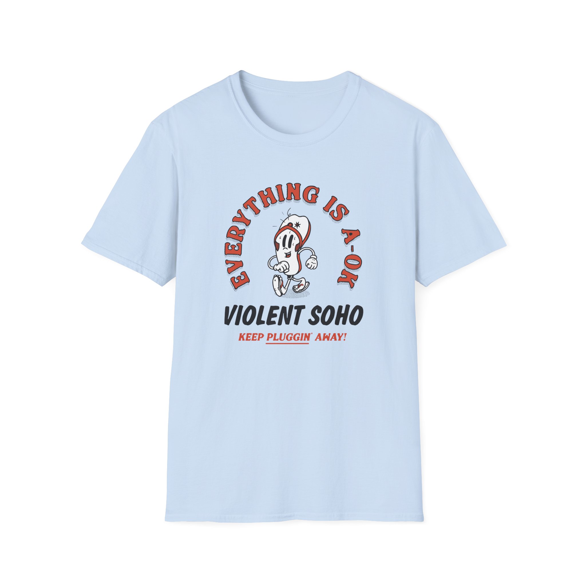 Violent Soho Keep on Pluggin Unisex Softstyle T-Shirt - Image 19