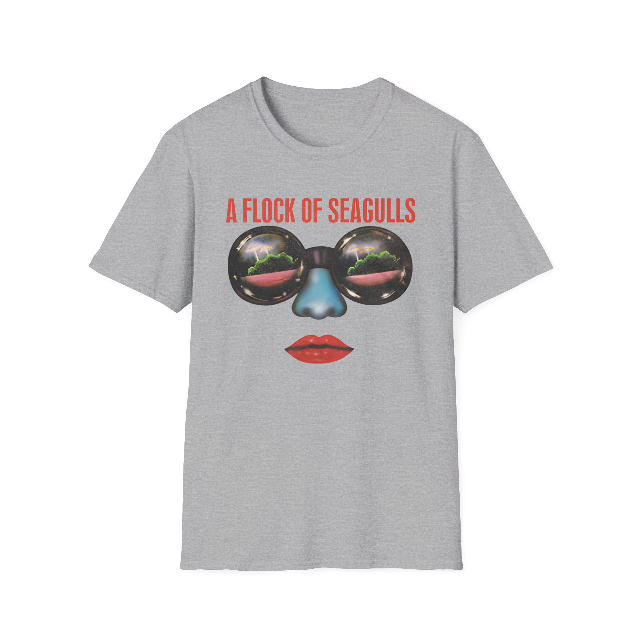 A Flock of Seagulls Us 1982 Tour Unisex Softstyle T-Shirt - Image 7