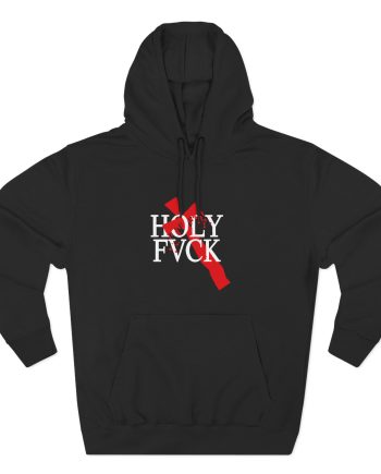 D L Bleeding Cross Three-Panel Fleece Hoodie