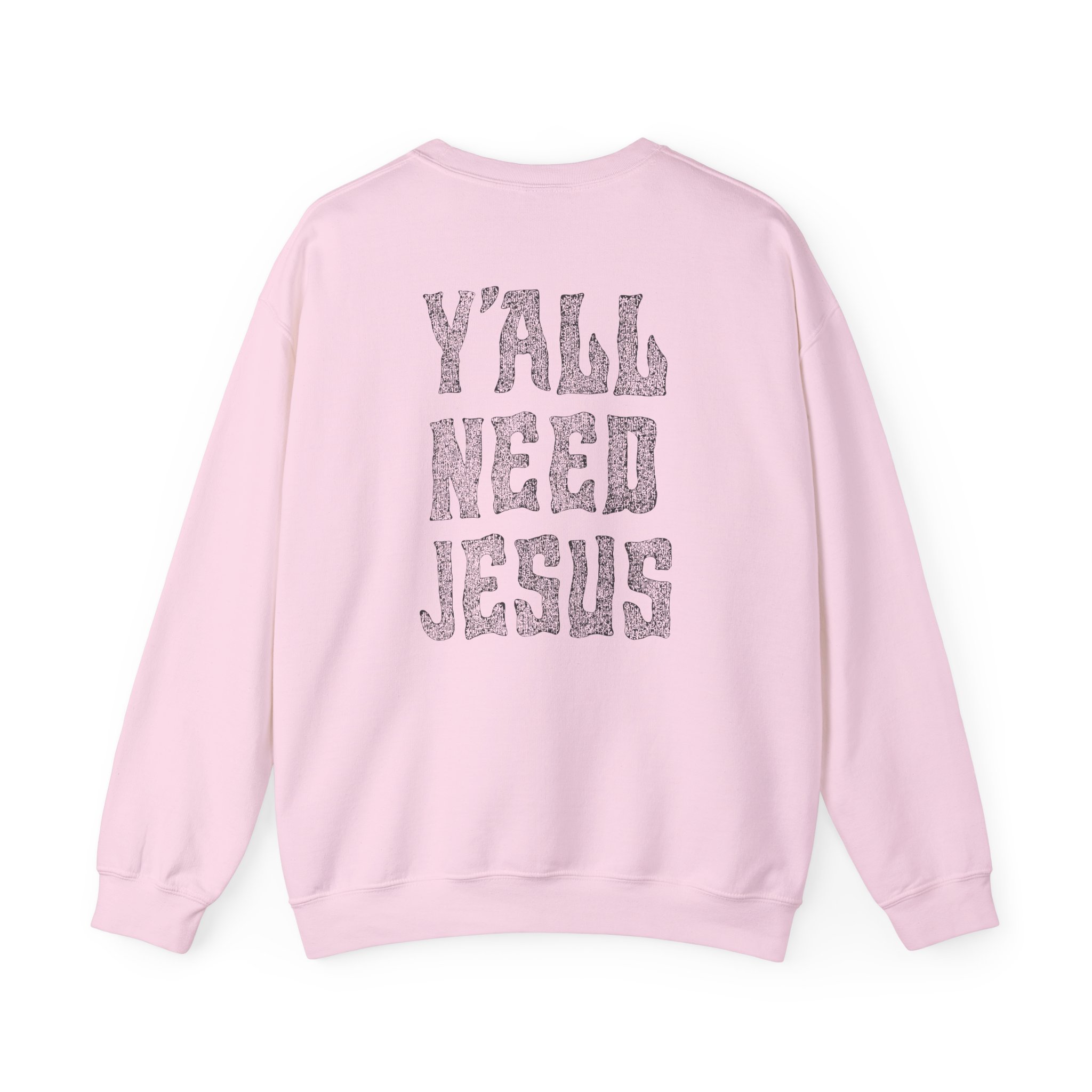 Hd Y'all Need Jesus Woven Patch Unisex Heavy Blend™ Crewneck Sweatshirt - Image 16