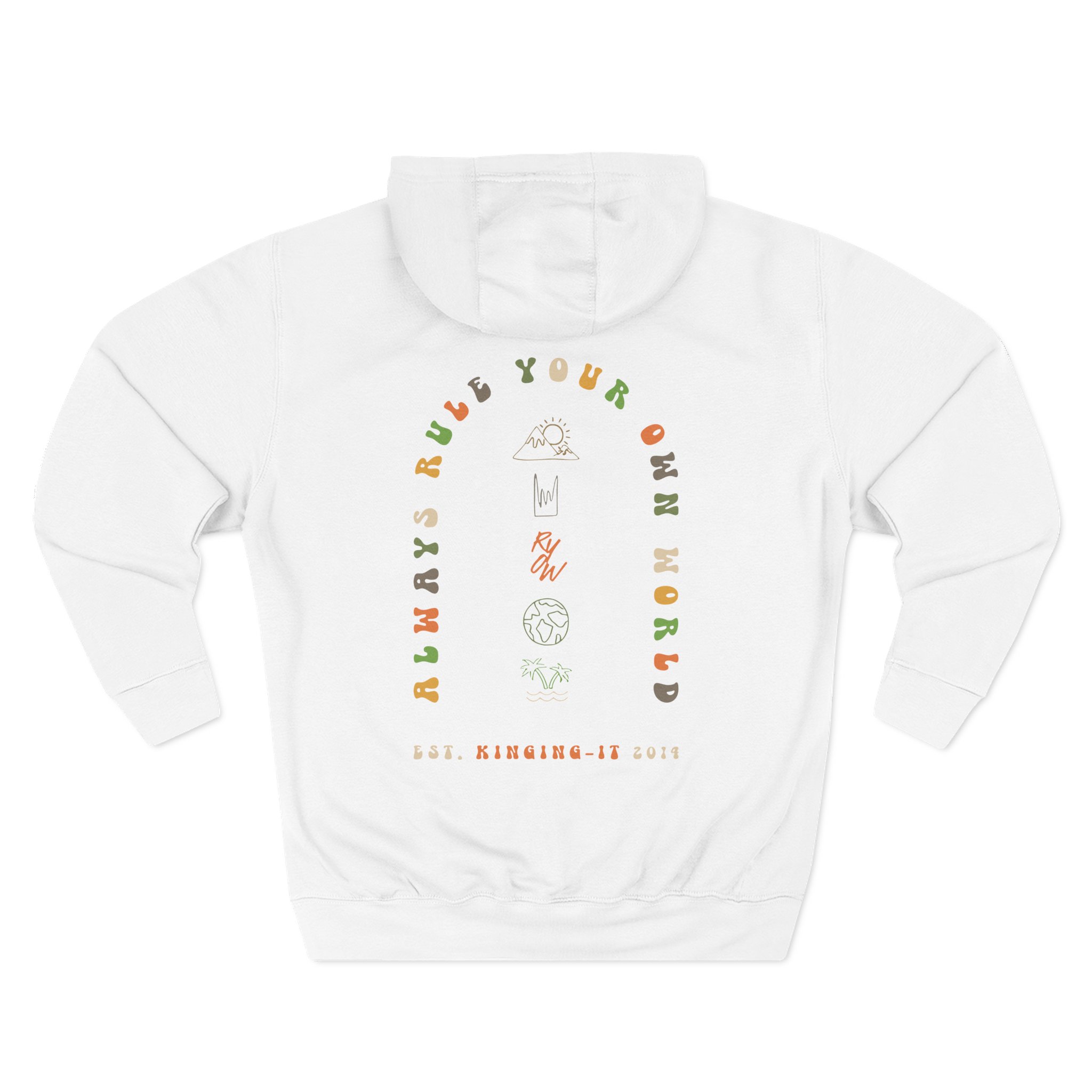 Kinging-it Three-Panel Fleece Hoodie - Image 2