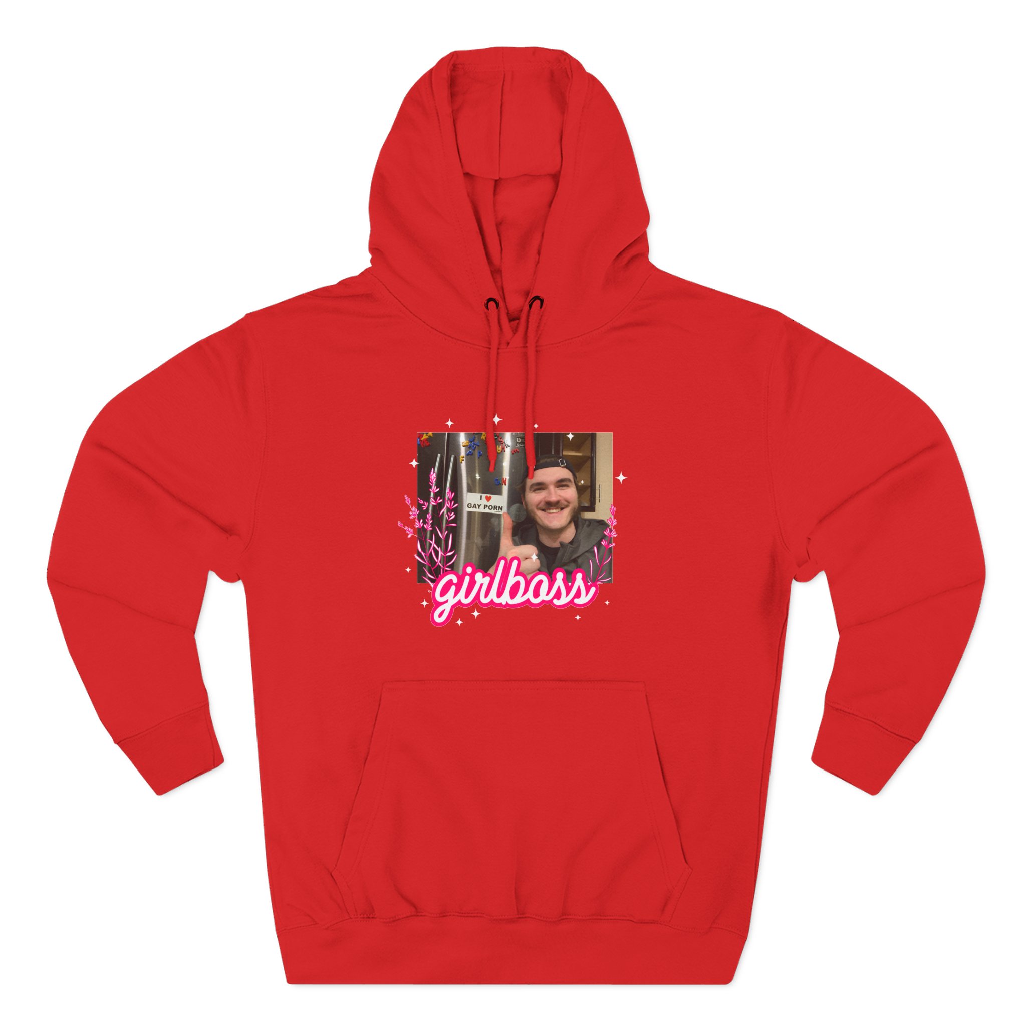 Jschlatt Girlboss Three-Panel Fleece Hoodie - Image 13