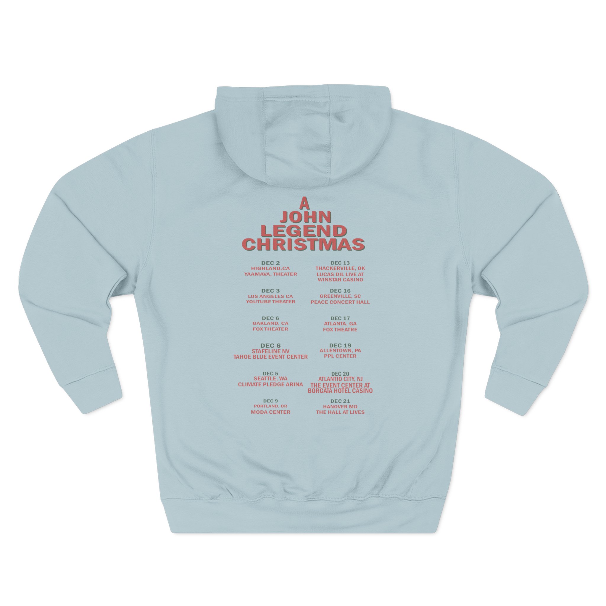 John Legend Ivory Tour Three-Panel Fleece Hoodie - Image 12