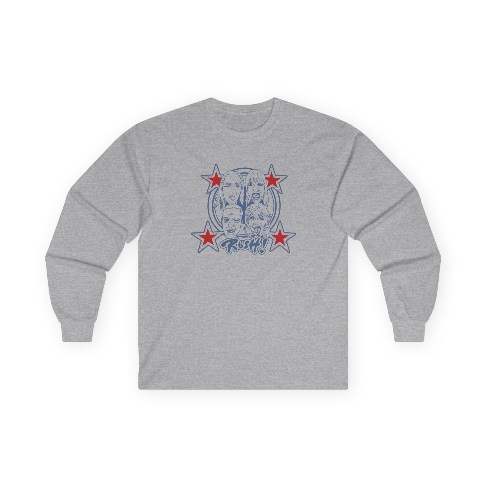 Maneskin RUSH! Faces & Red Starz Unisex Ultra Cotton Long Sleeve Tee - Image 5