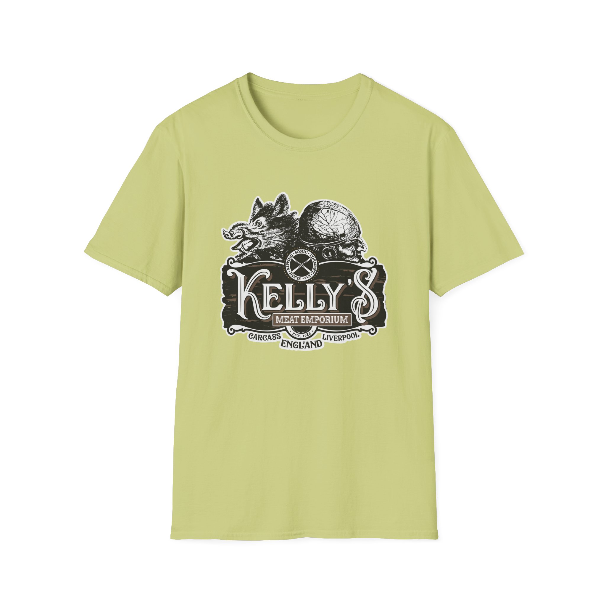 Carcass Kelly's Meat Emporium Unisex Softstyle T-Shirt - Image 13