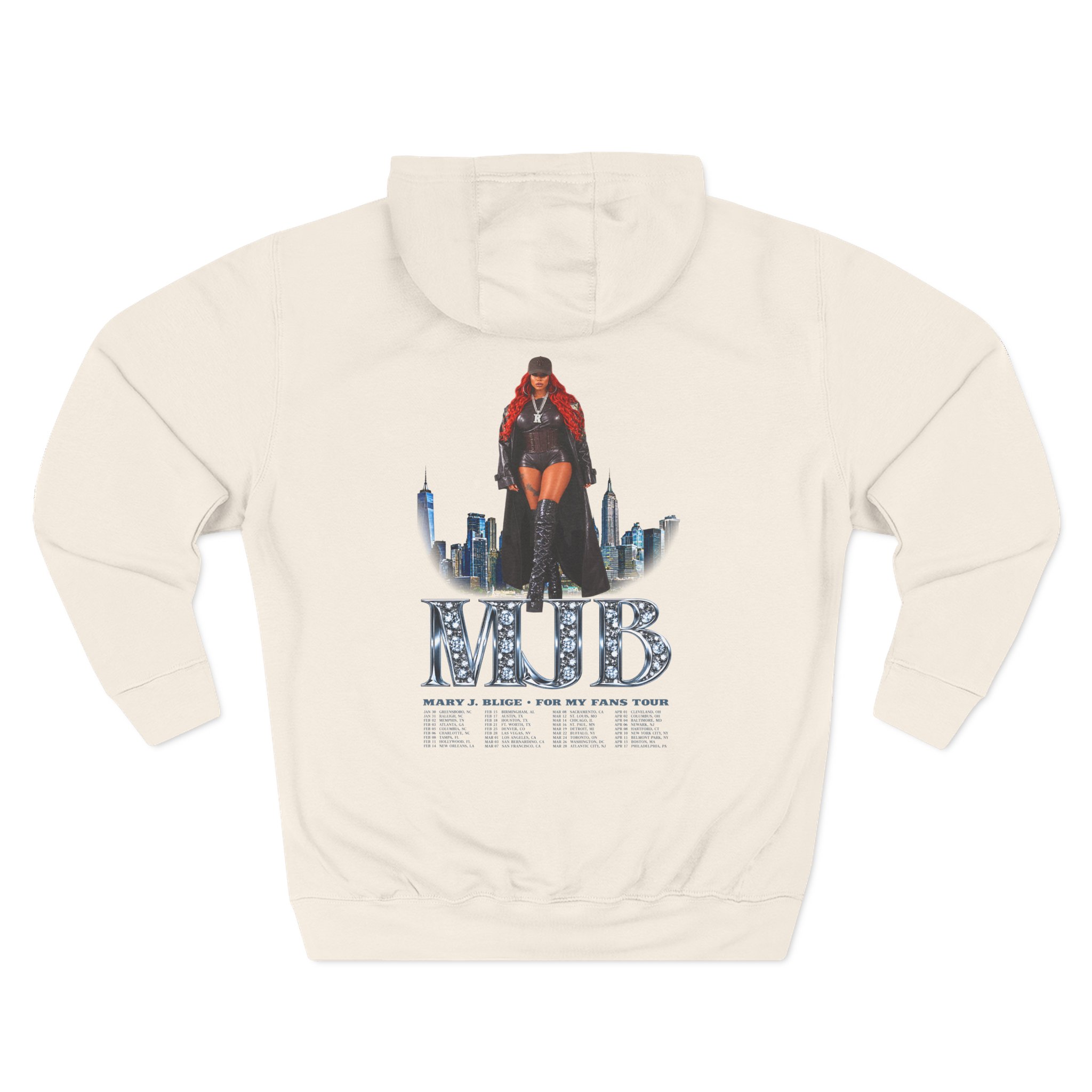 Mary J Blige Diamonds Three-panel Fleece Hoodie - Image 8