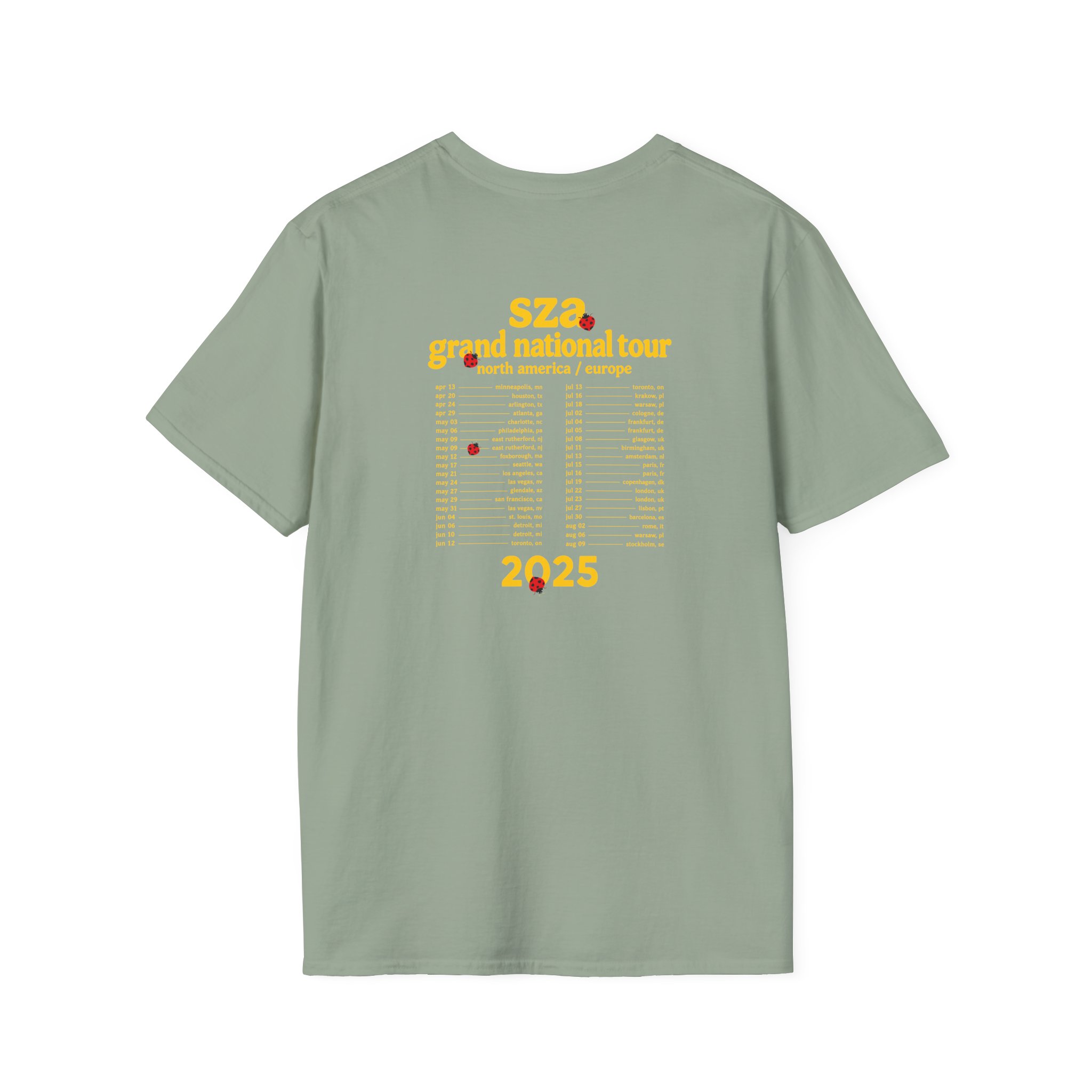 Sza Sos I Heart Sza Camo Unisex Softstyle T-Shirt - Image 2