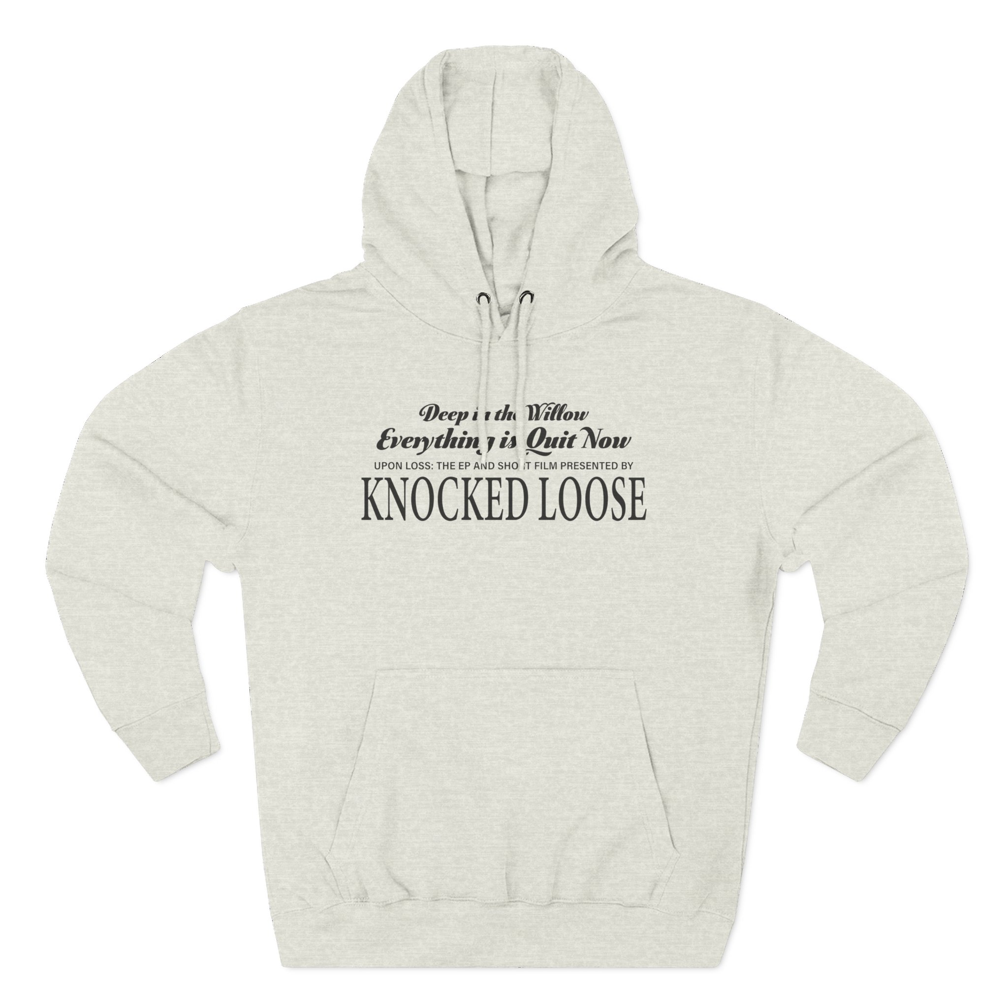 Knocked Loose Quiet Now Three-Panel Fleece Hoodie - Image 9