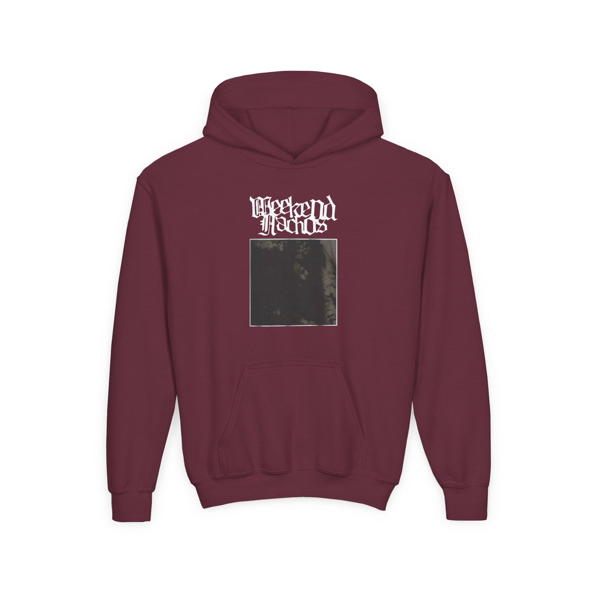 Youth Weekend Nachos Heavy Blend Hooded Sweatshirt - Image 3