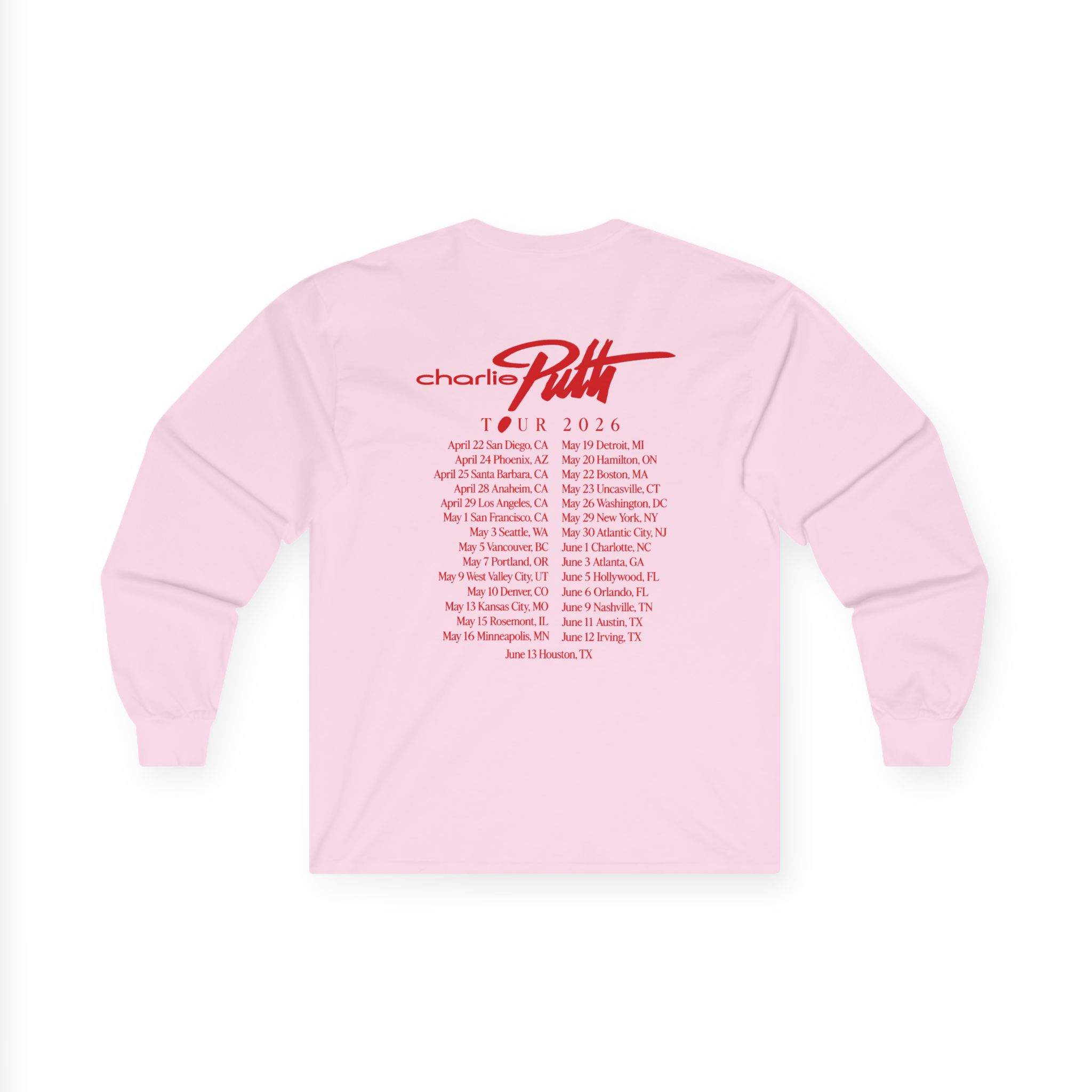 Charlie Puth Whatever's Clever! 2026 Unisex Ultra Cotton Long Sleeve Tee - Image 8