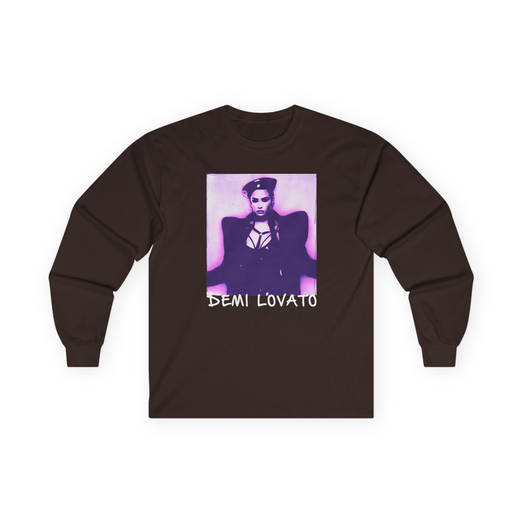 D L Lilac Gradient Photo Unisex Ultra Cotton Long Sleeve Tee - Image 5