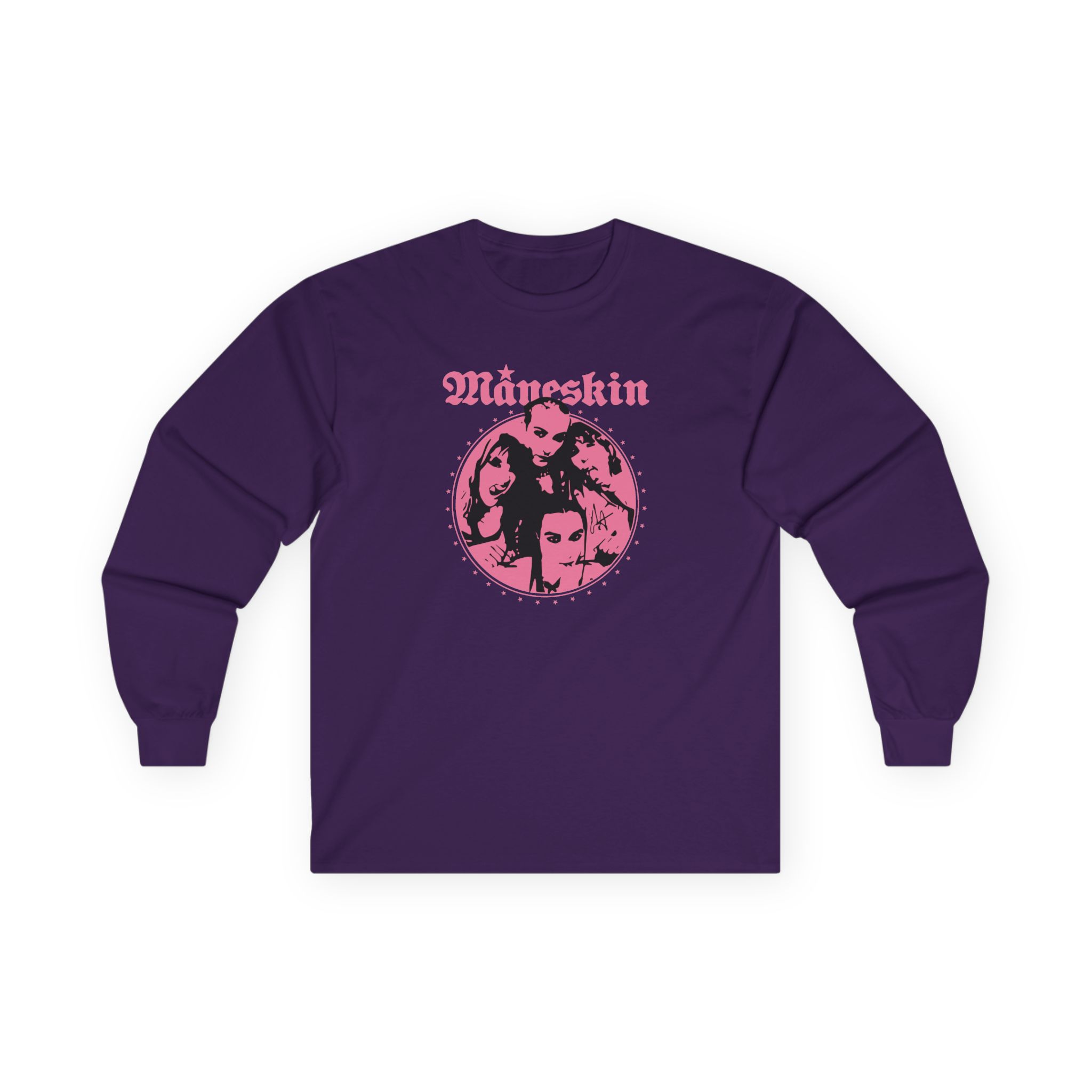 Maneskin Pink Fisheye Band Unisex Ultra Cotton Long Sleeve Tee - Image 13