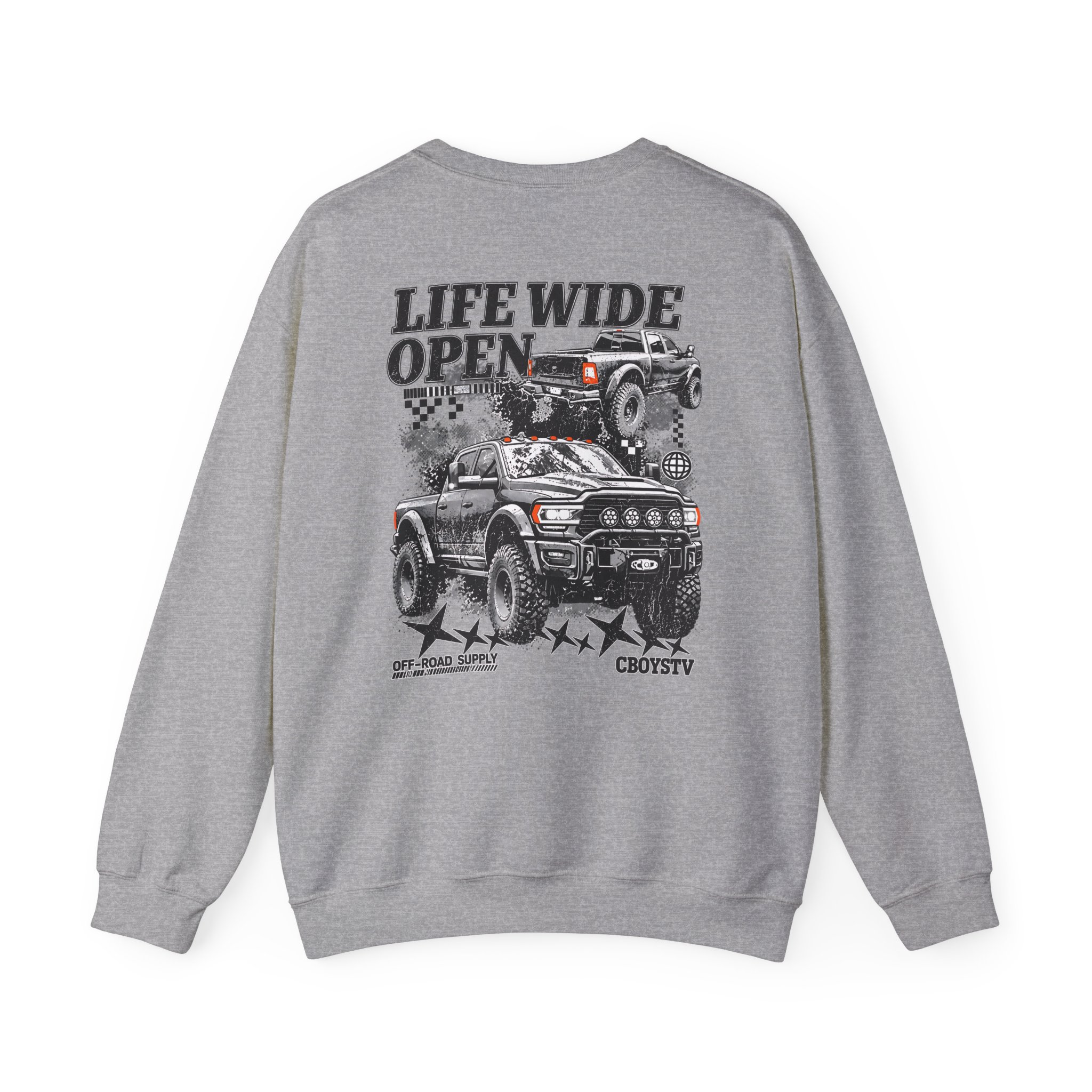 Cboystv Prospector Whiteout Unisex Heavy Blend™ Crewneck Sweatshirt - Image 10