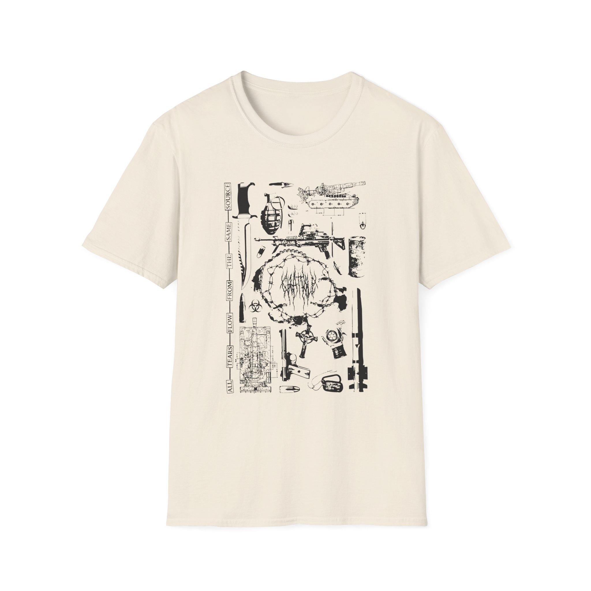 Chat Pile Shame Unisex Softstyle T-Shirt - Image 3