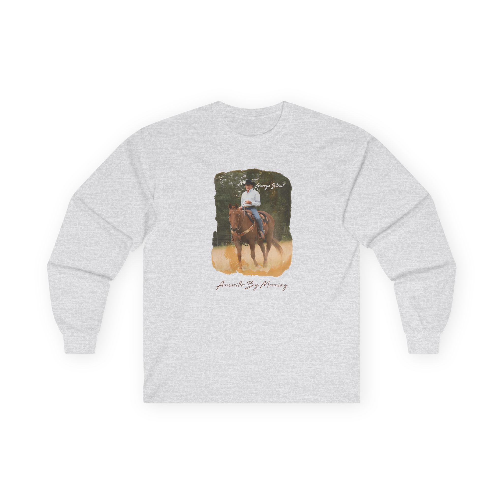 George Strait Amarillo by Morning Unisex Ultra Cotton Long Sleeve Tee - Image 3