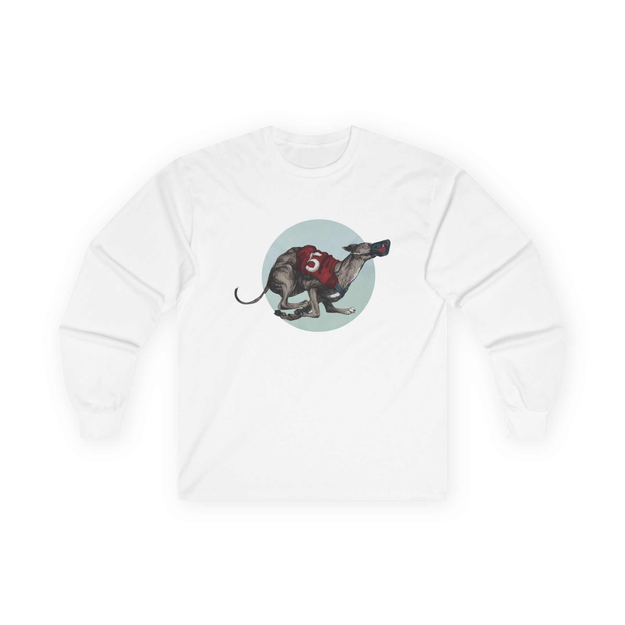 Greyhound Heather Smoke Unisex Ultra Cotton Long Sleeve Tee