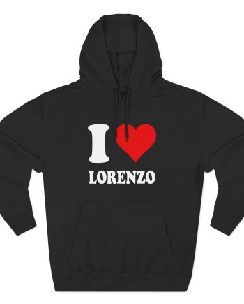 Chris Lorenzo I Love Three-Panel Fleece Hoodie