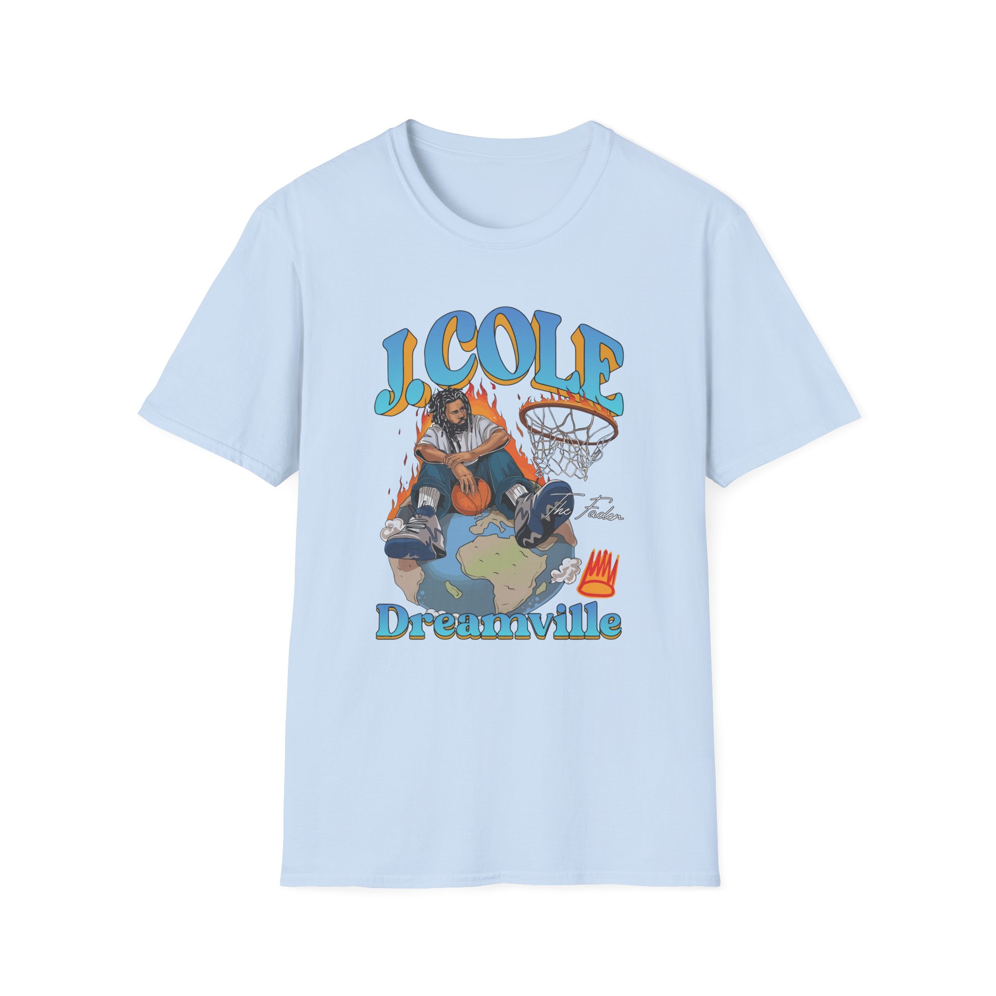 J Cole "Dreamville World" Unisex Softstyle T-shirt - Image 19