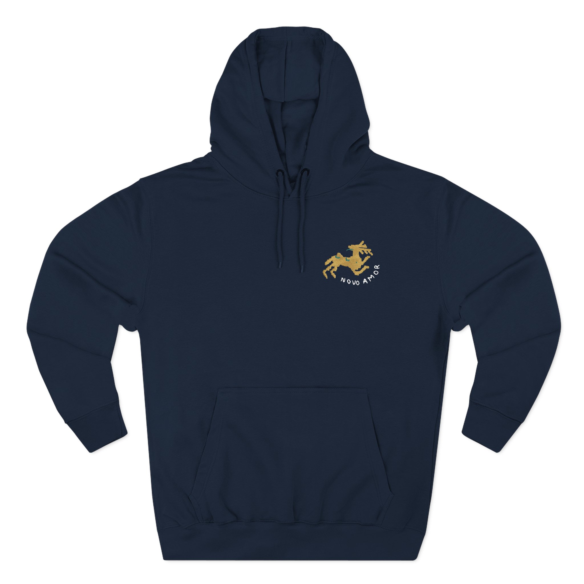 Novo Amor Embroidered Deer Three-Panel Fleece Hoodie - Image 7