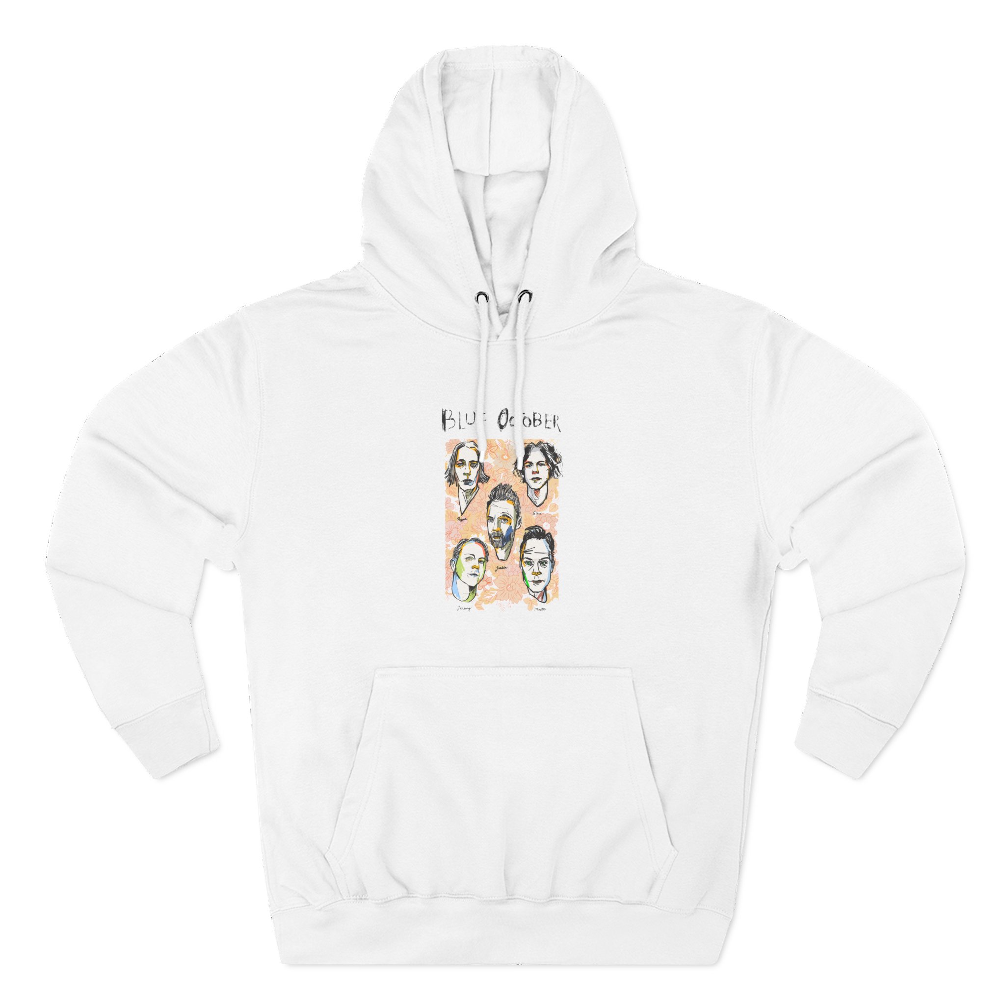 Blue October Caricature Three-Panel Fleece Hoodie - Image 3