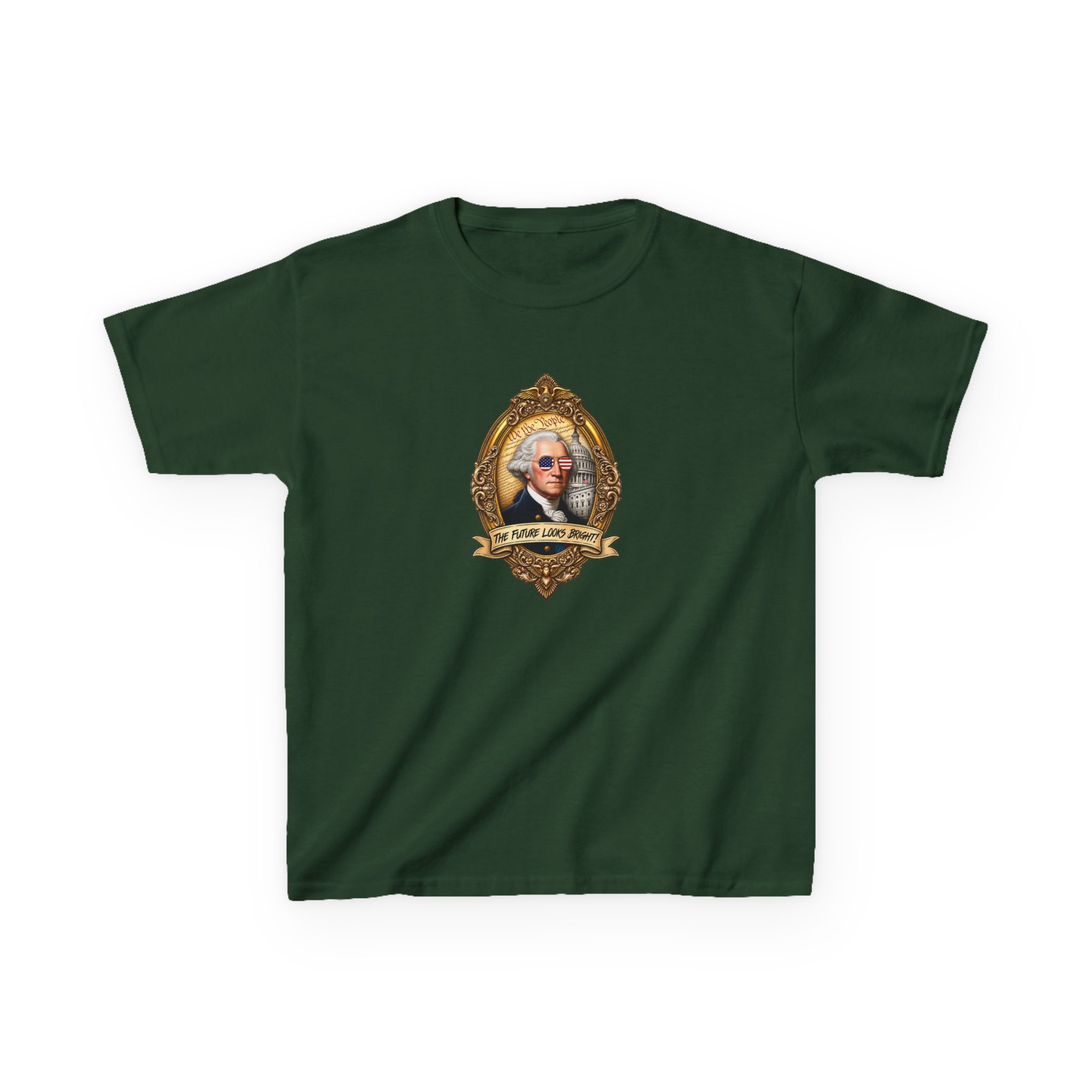 Valuetainment George Washington Kids Heavy Cotton™ Tee - Image 3