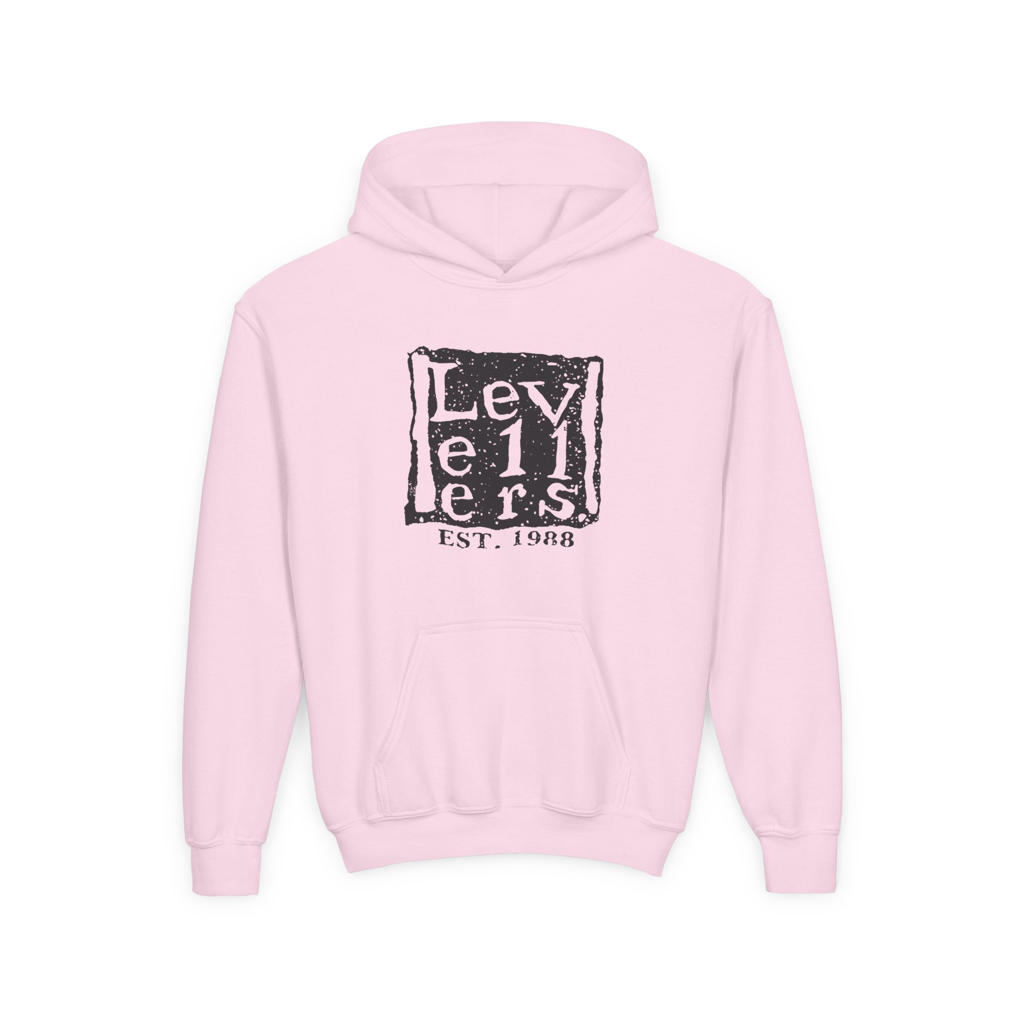 Levellers Logo Youth Heavy Blend Hooded Sweatshirt - Image 7