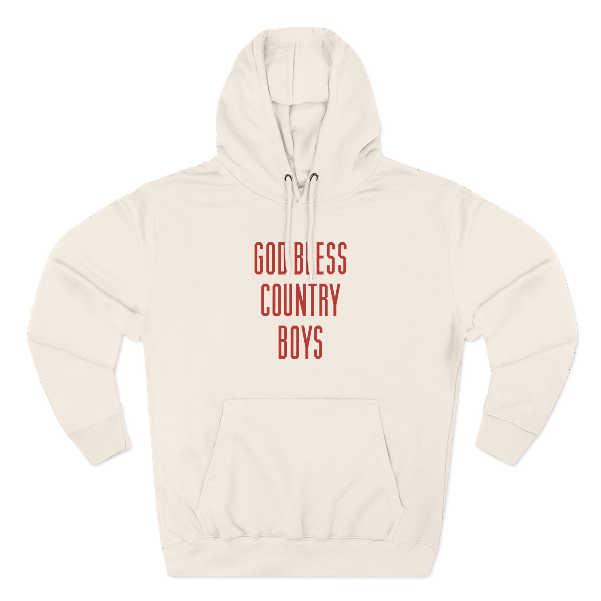 Hd God Bless Country Boys Three-Panel Fleece Hoodie - Image 5