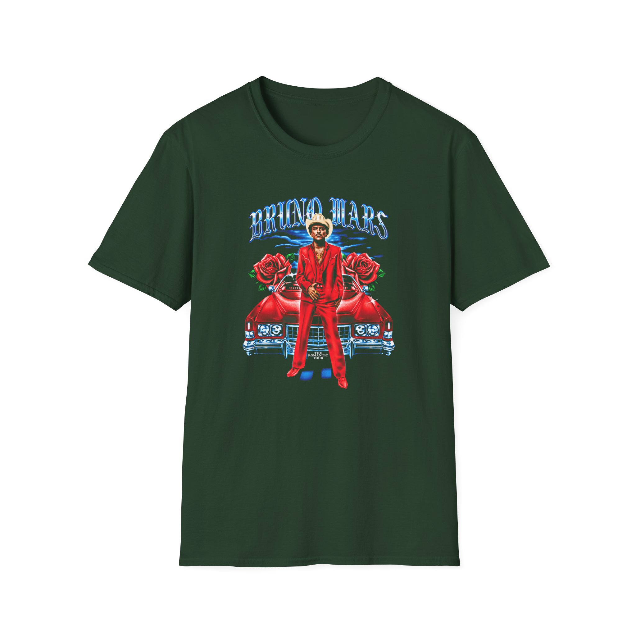 Bruno Mars Tampa the Romantic Unisex Softstyle T-Shirt - Image 5