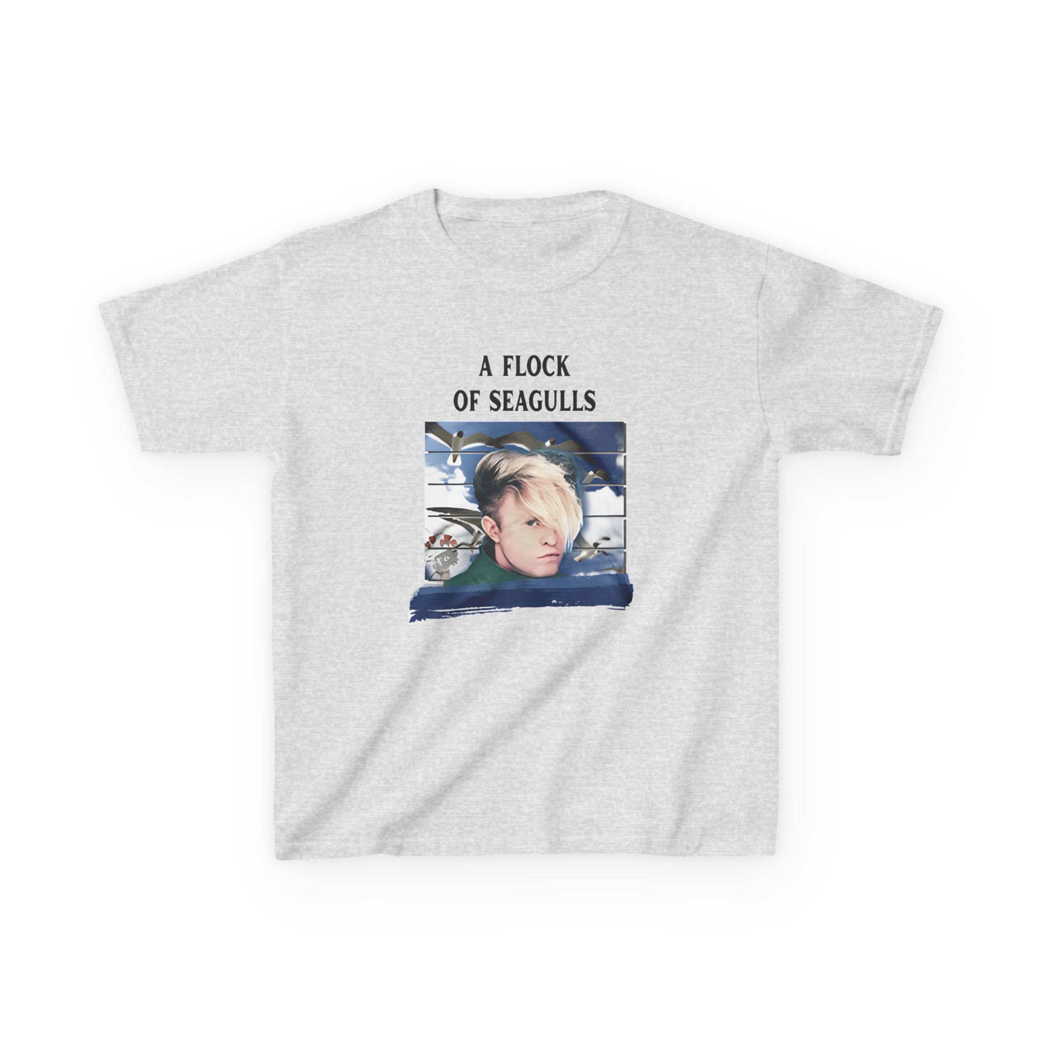 A Flock of Seagulls Birds in Flight Kids Heavy Cotton™ Tee - Image 3