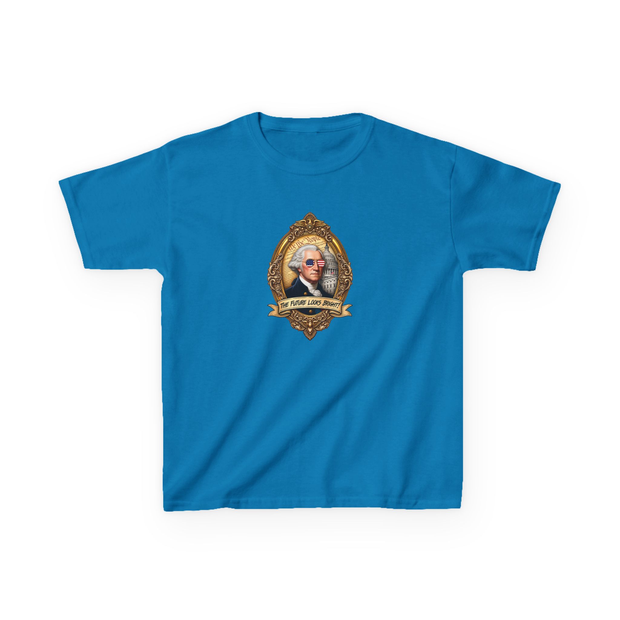 Valuetainment George Washington Kids Heavy Cotton™ Tee - Image 5