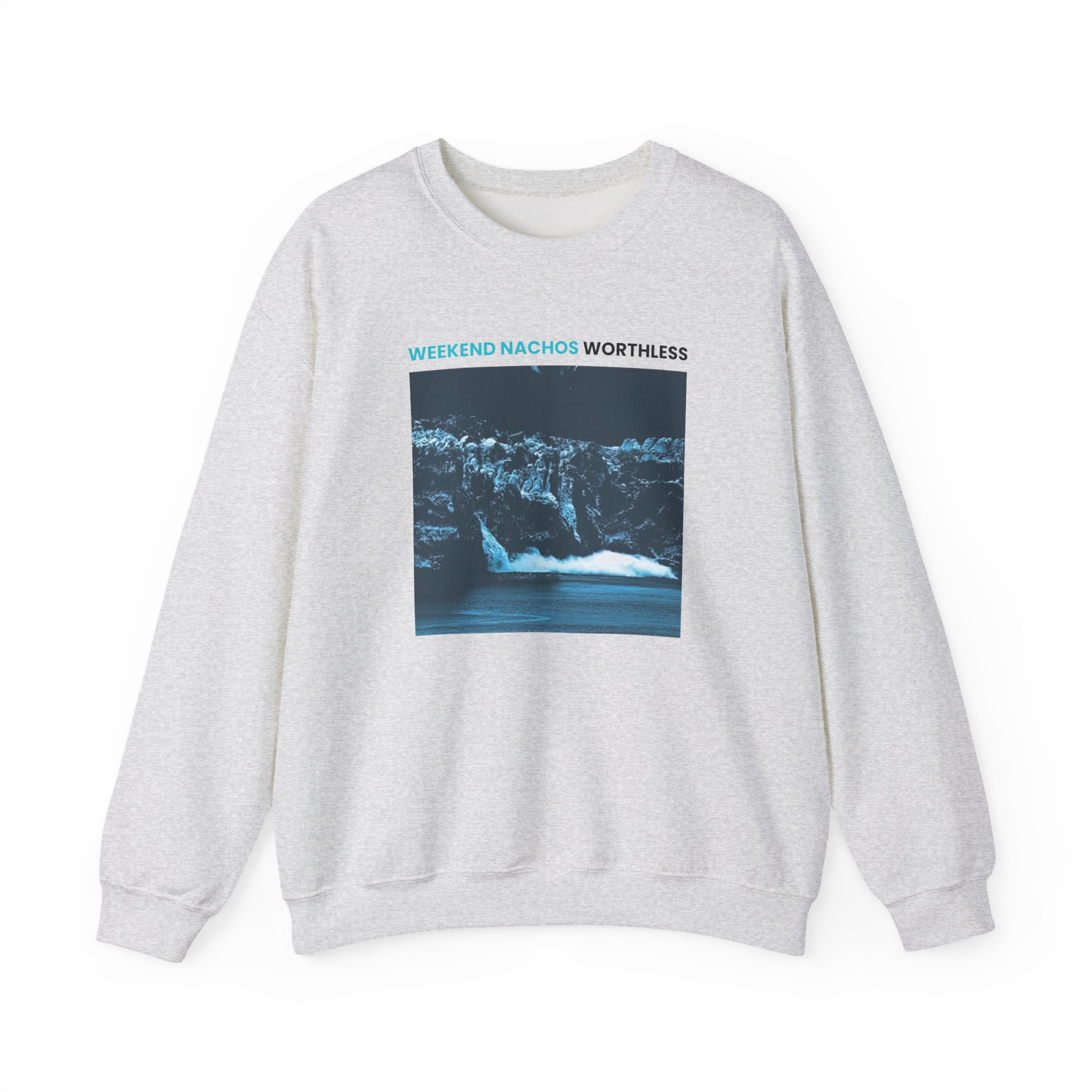 Weekend Nachos Worthless Unisex Heavy Blend™ Crewneck Sweatshirt - Image 3