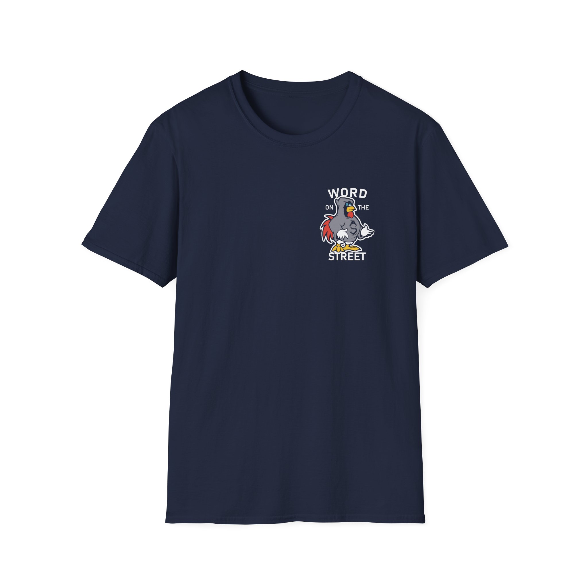 Shroud Chicken Word On The Street Unisex Softstyle T-Shirt - Image 15