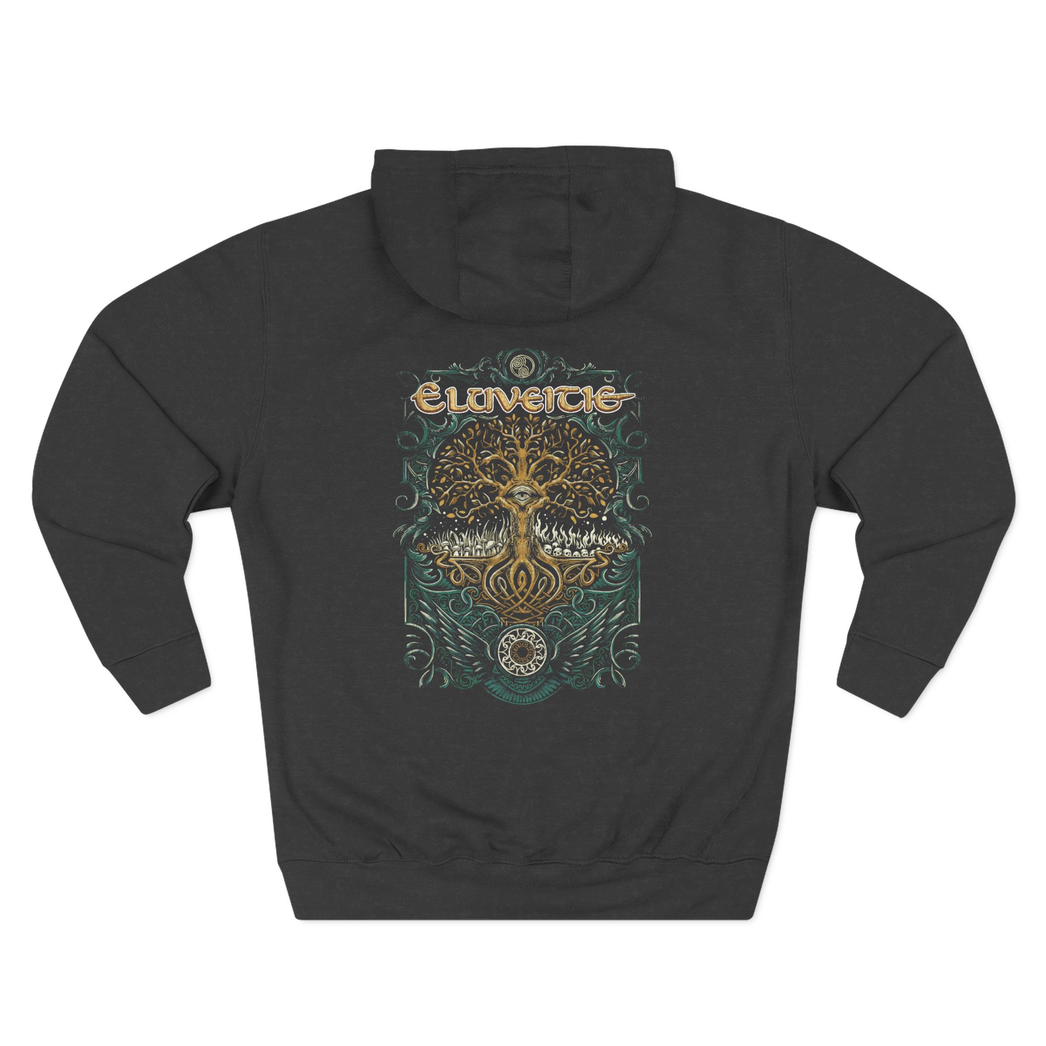 Eluveitie Celtic Tree Three-panel Fleece Hoodie - Image 4