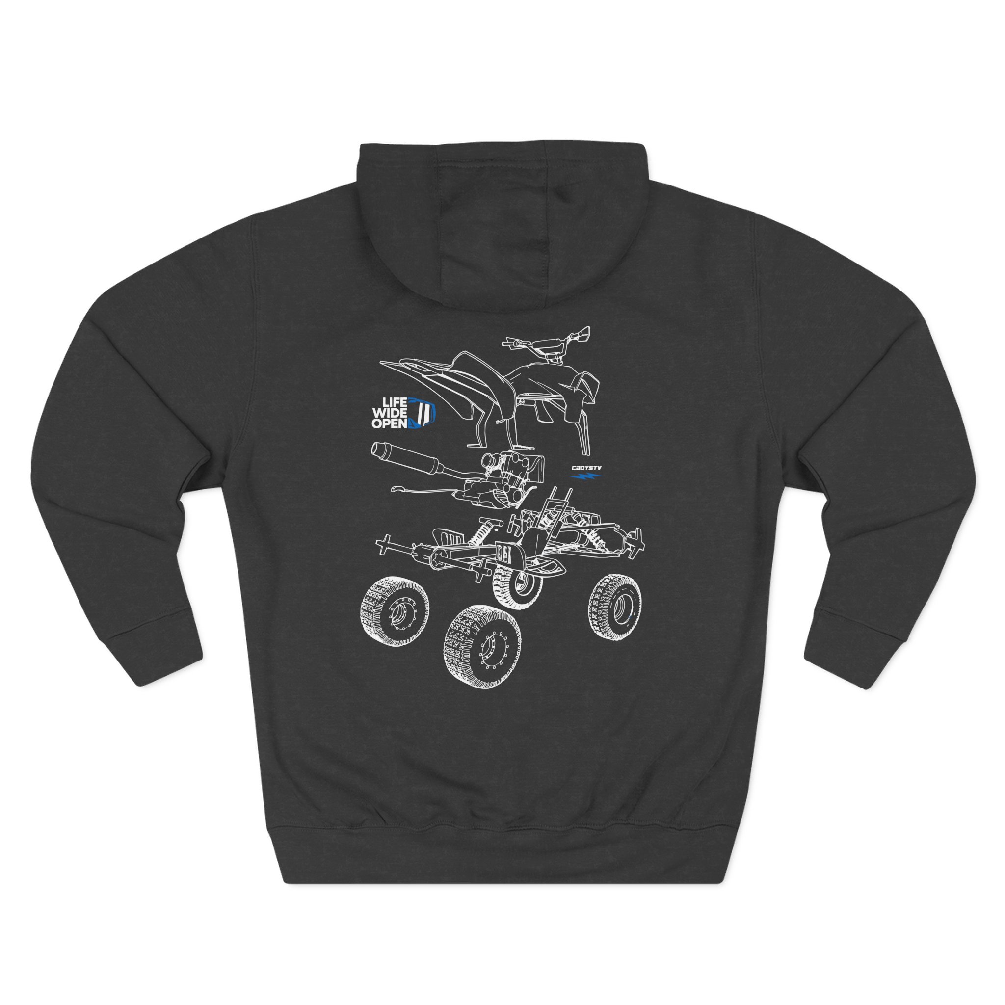 Cboystv Quad Blowup Three-Panel Fleece Hoodie - Image 4