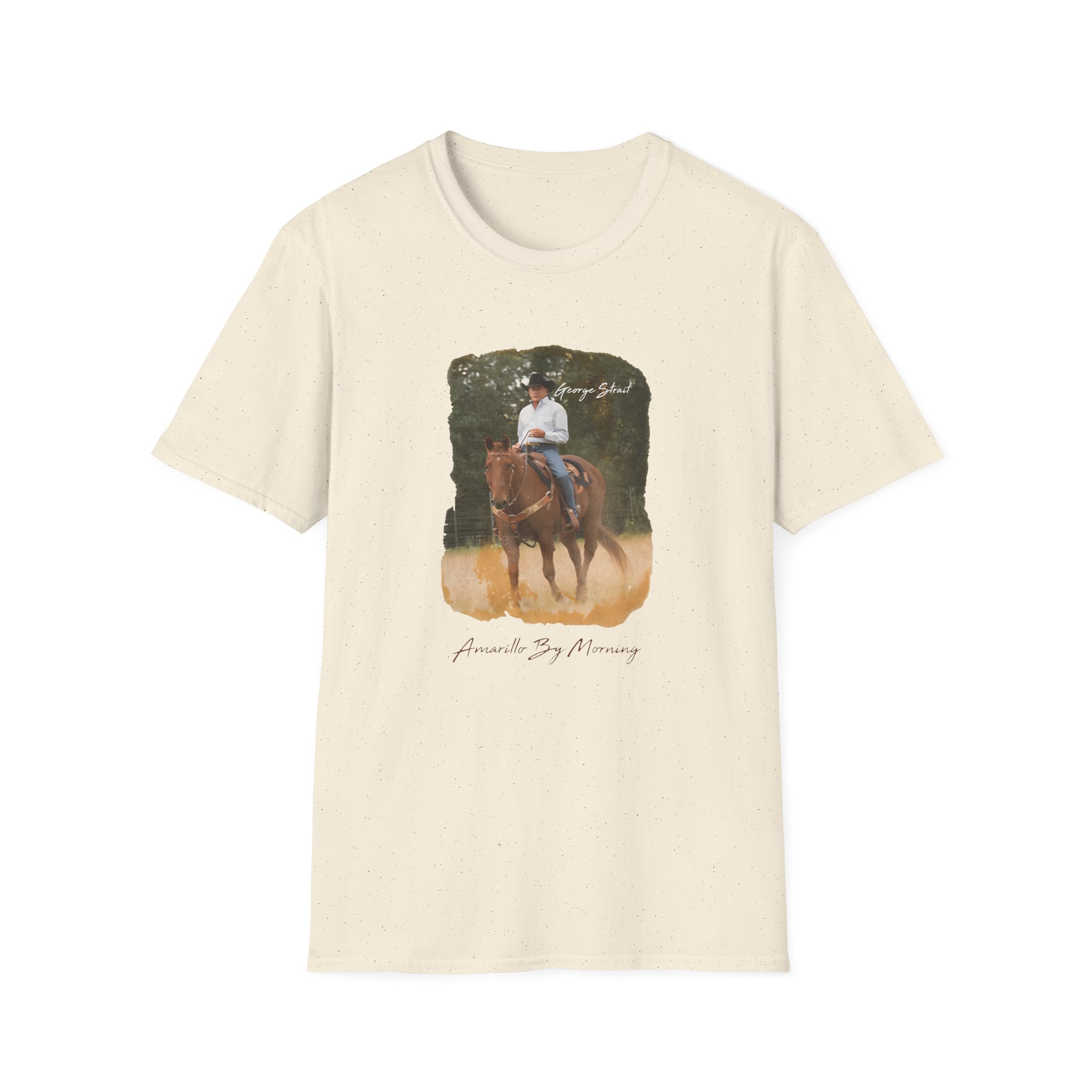 George Strait Amarillo by Morning Unisex Softstyle T-Shirt - Image 7