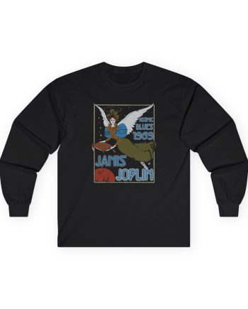 Janis Joplin Kozmic Blues 1969 Unisex Ultra Cotton Long Sleeve Tee