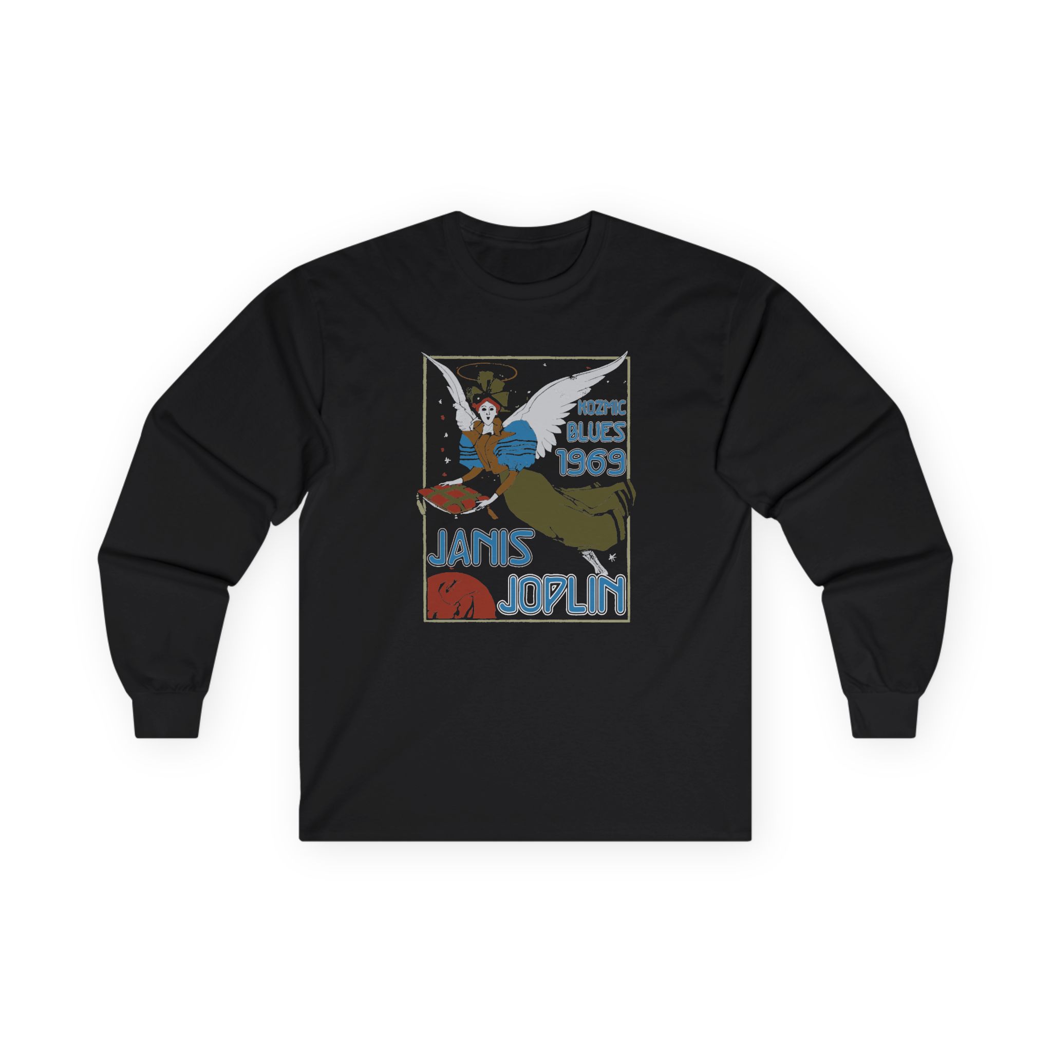 Janis Joplin Kozmic Blues 1969 Unisex Ultra Cotton Long Sleeve Tee