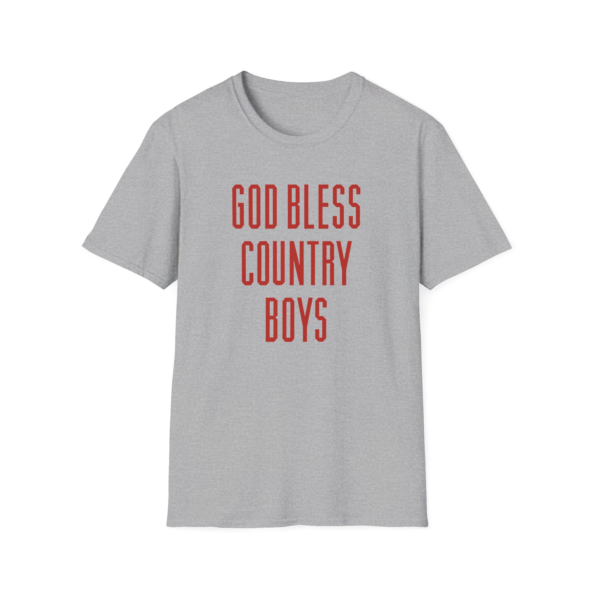 Hd God Bless Country Boys Unisex Softstyle T-Shirt - Image 7