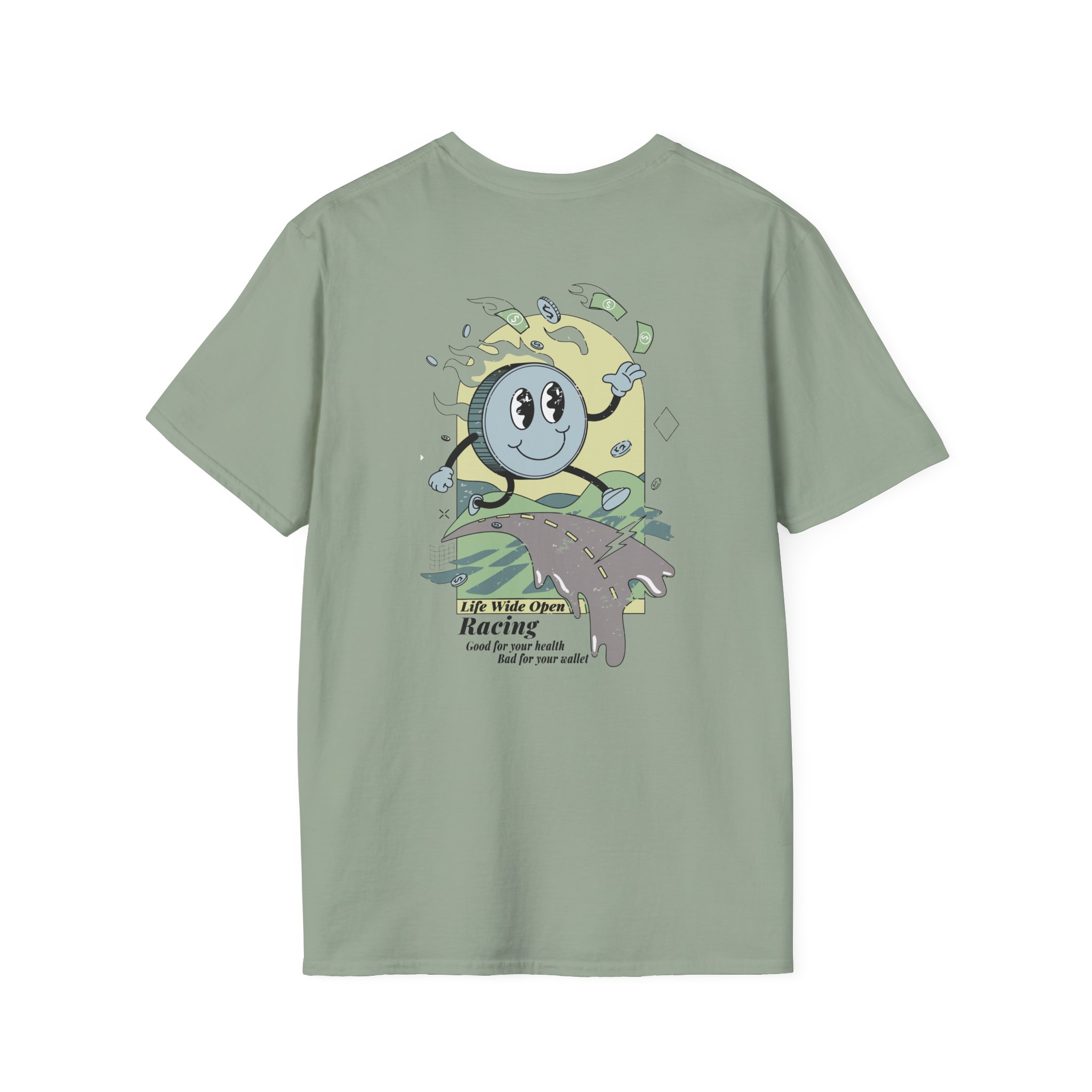 Cboystv Racing Coin Unisex Softstyle T-Shirt - Image 12